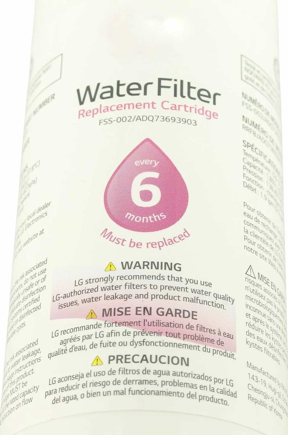 Filtro acqua ADQ73693903