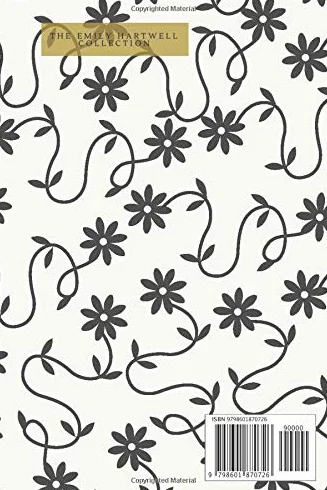 One Line a Day: Journal, 52 Weeks of Memories, Undated, Add Your Own Dates, 6x9, Black and White Floral Pattern Cover