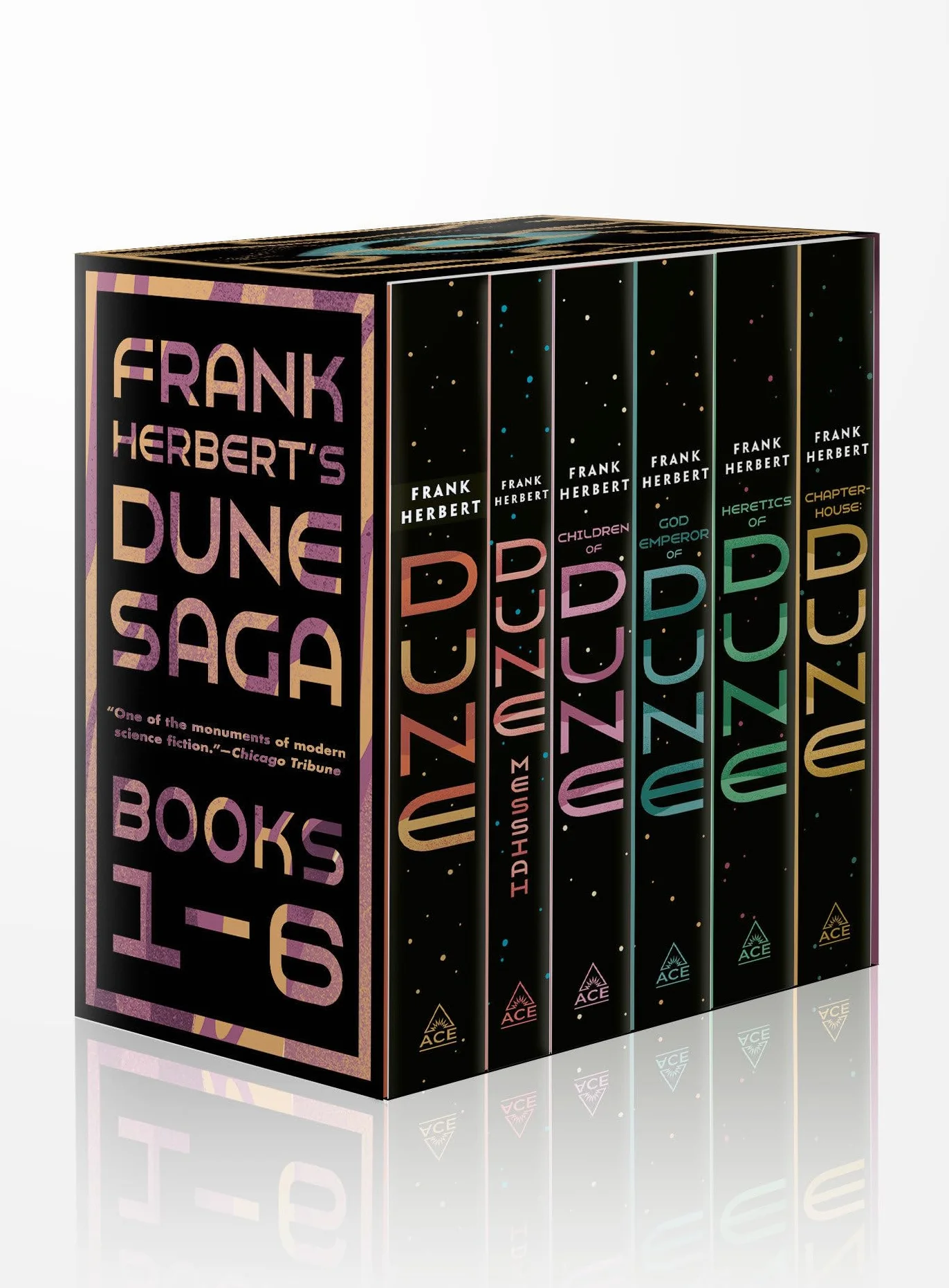 Frank Herbert's Dune Saga 6-Book Boxed Set: Dune, Dune Messiah, Children of Dune, God Emperor of Dune, Heretics of Dune, and Chapterhouse: Dune