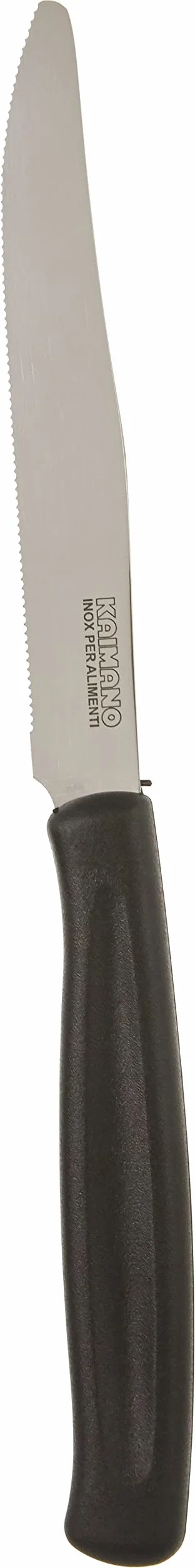 Kaimano 1023407 Dinamik nóż do steków, stal nierdzewna, czarny, 28 x 10 x 2 cm, 6 sztuk