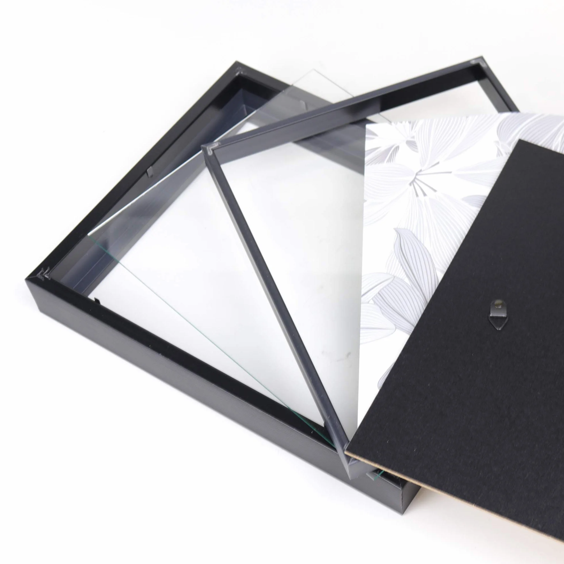 Lawrence Ramki Shadow Box Frame Polistyren, Czarny, 8x10