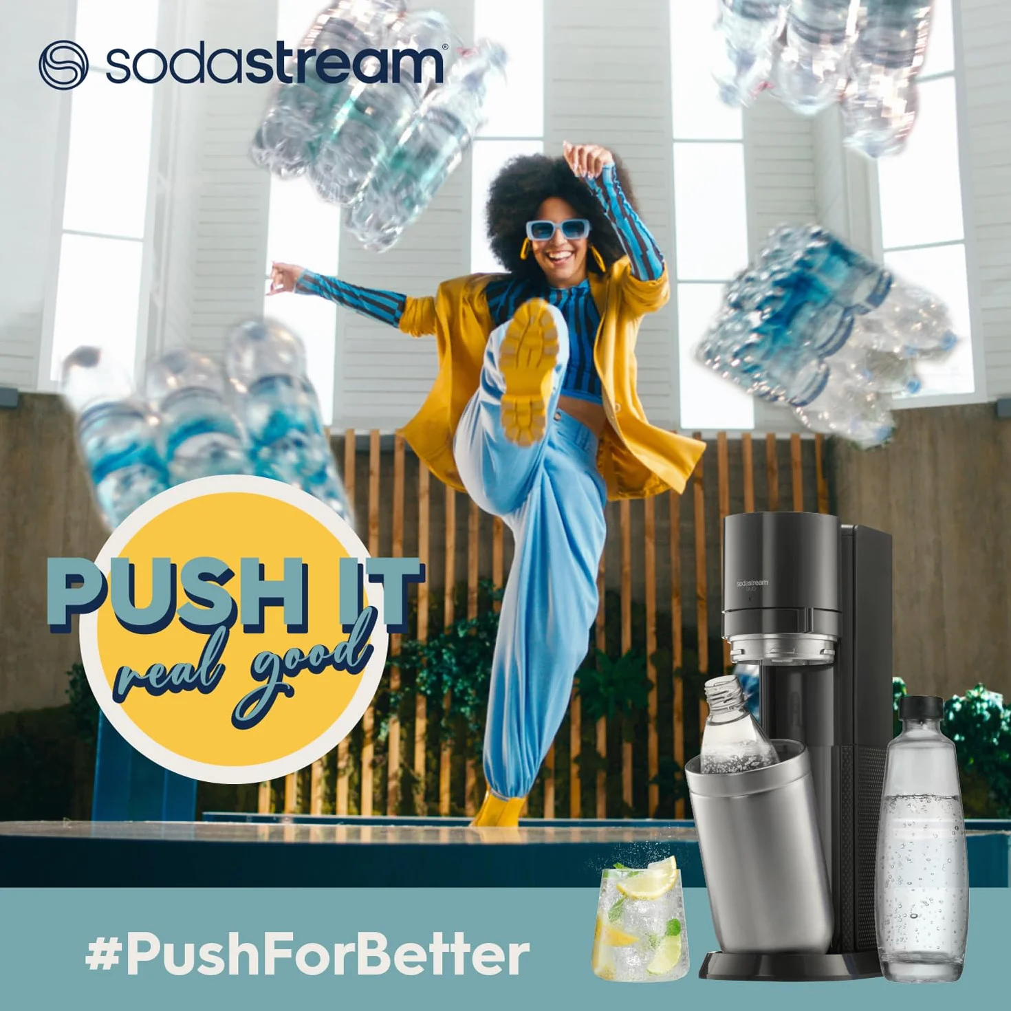 sodastream TERRA Promopack Saturator, Biały, 44 cm