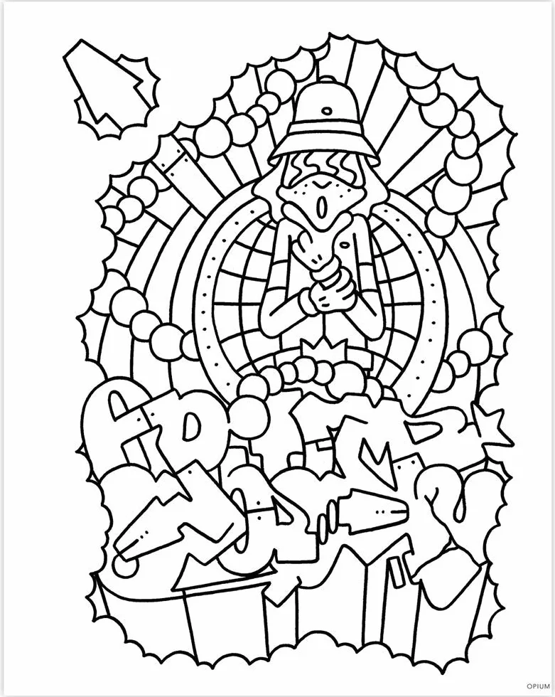 Graffiti Style Coloring Book