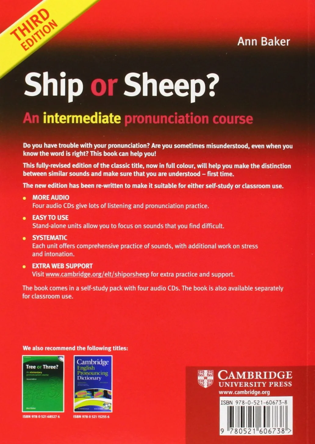 Ship or Sheep? Book and Audio CD Pack: An Intermediate Pronunciation Course