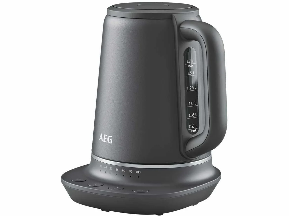 AEG K7-1-6BP czajnik elektryczny 1,7L 7 poziomów temperatury szary