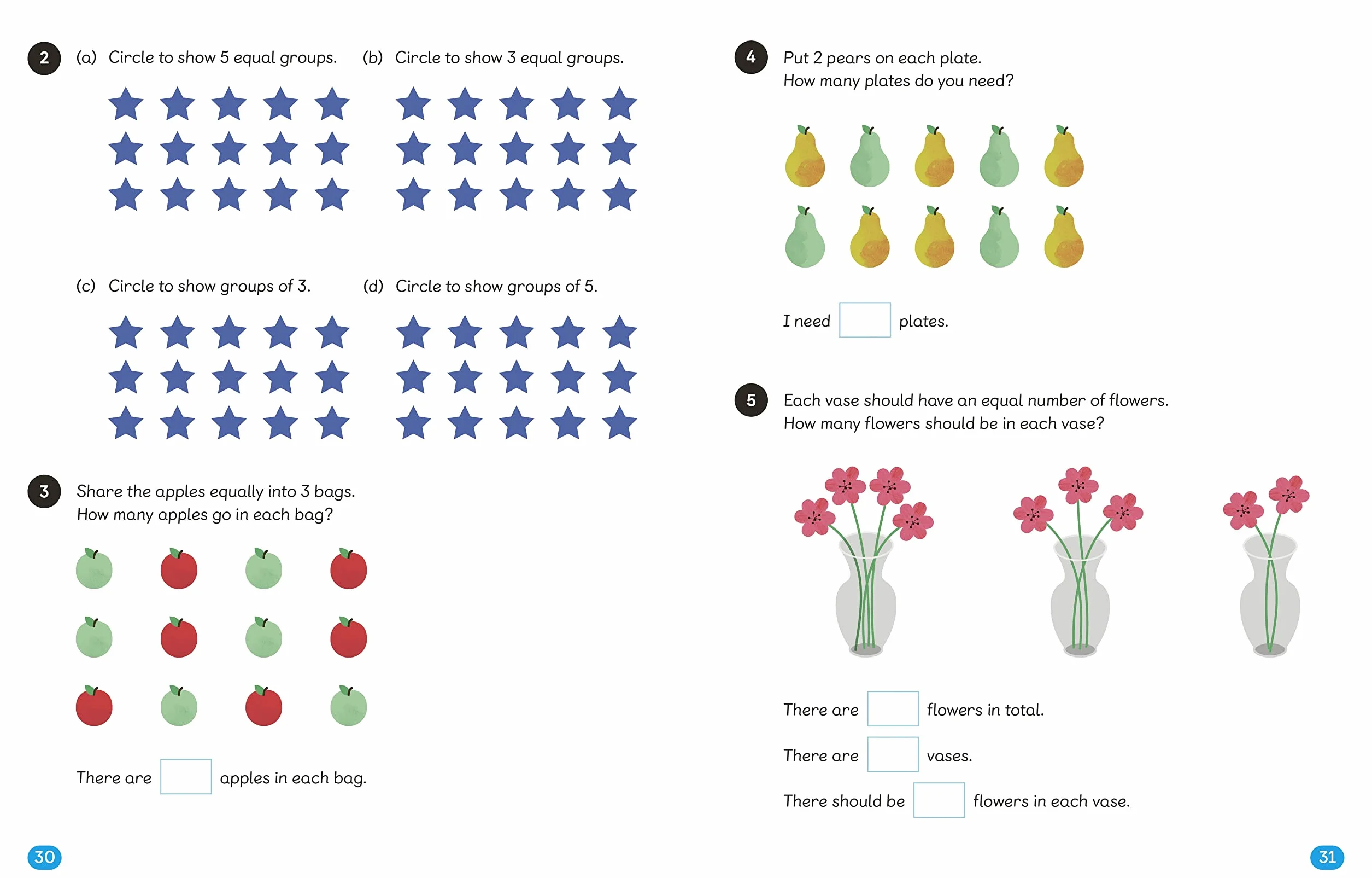 Maths ― No Problem! Multiplication, Division and Fractions, Ages 4-6 (Key Stage 1) (Master Maths At Home)