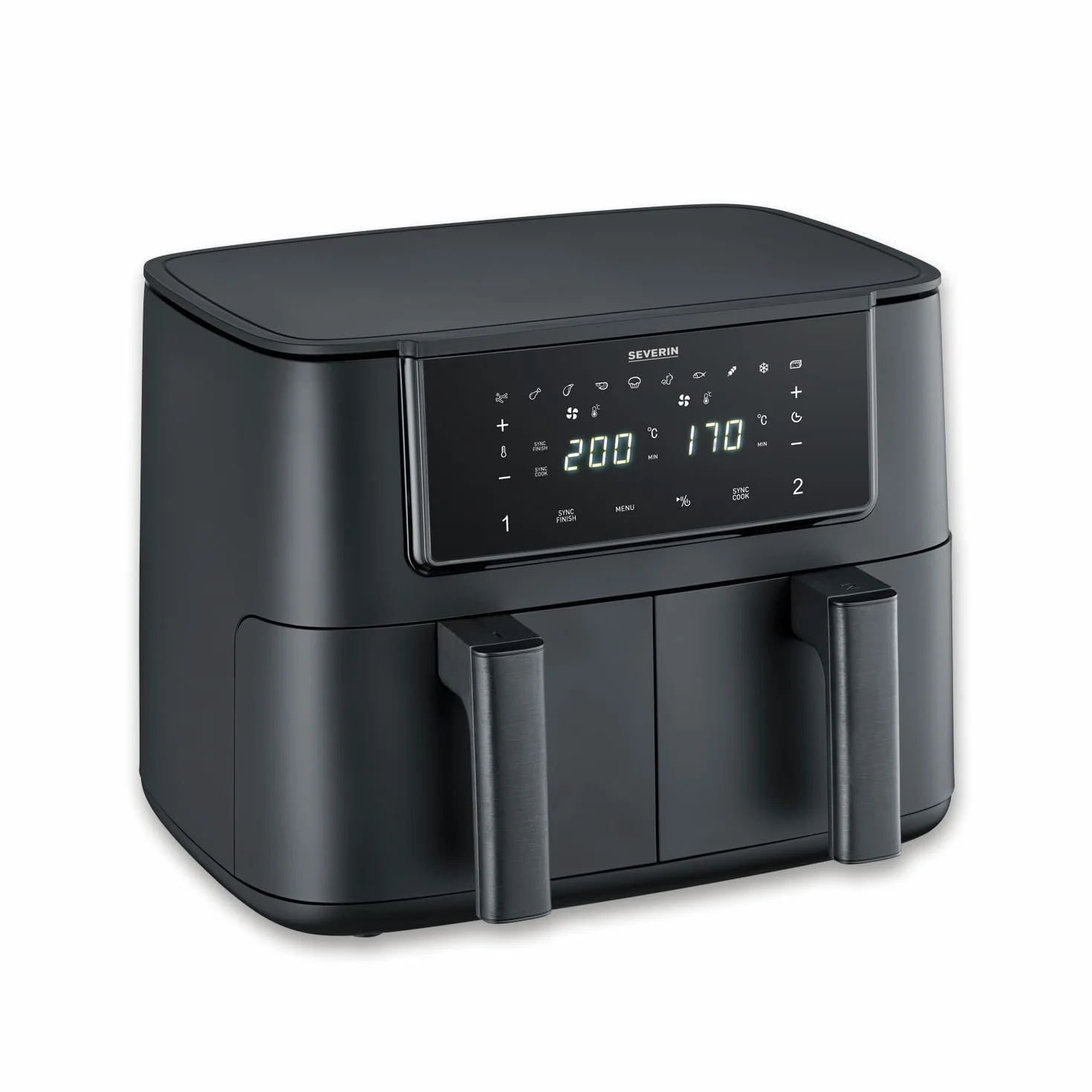 Severin Frytkownica na gorące powietrze Dual Zone 2 x 4 l 2600 W 10 programów