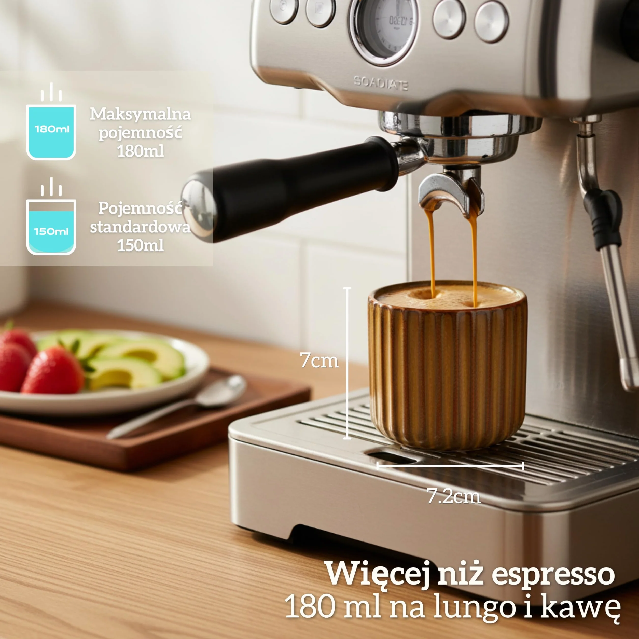 Filiżanki do espresso 180 ml 2 sztuki