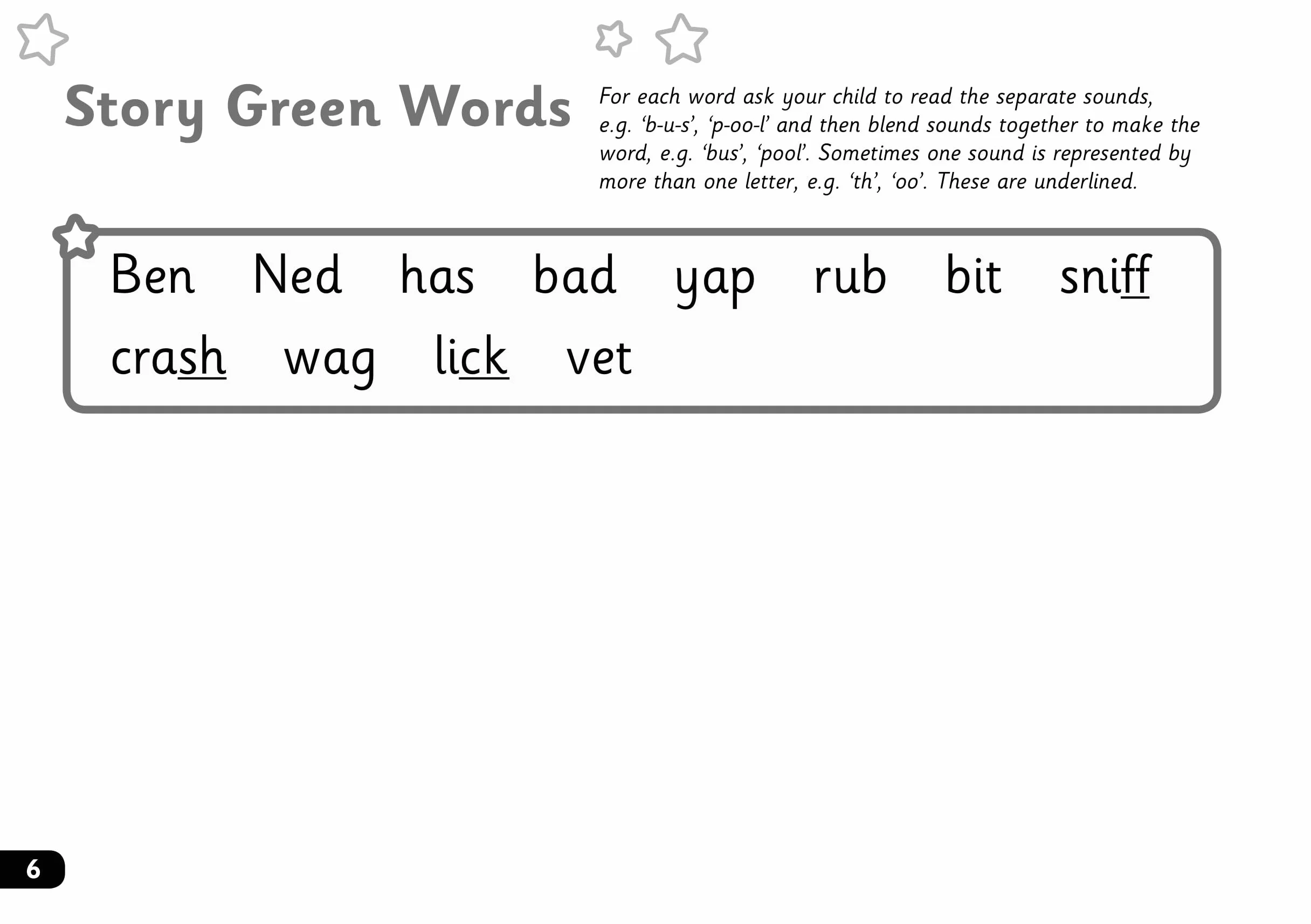 Read Write Inc - Phonics Set 1 Green Story Books - Black and White Pack of 10