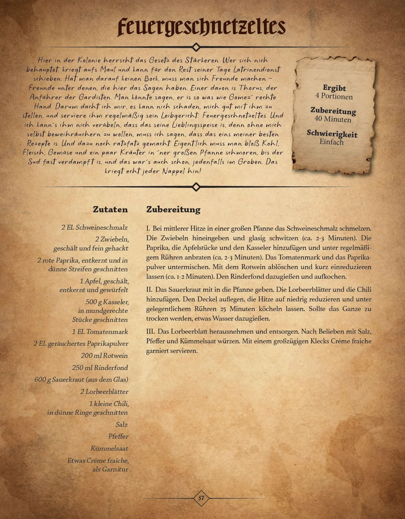 Gothic: Das offizielle Kochbuch