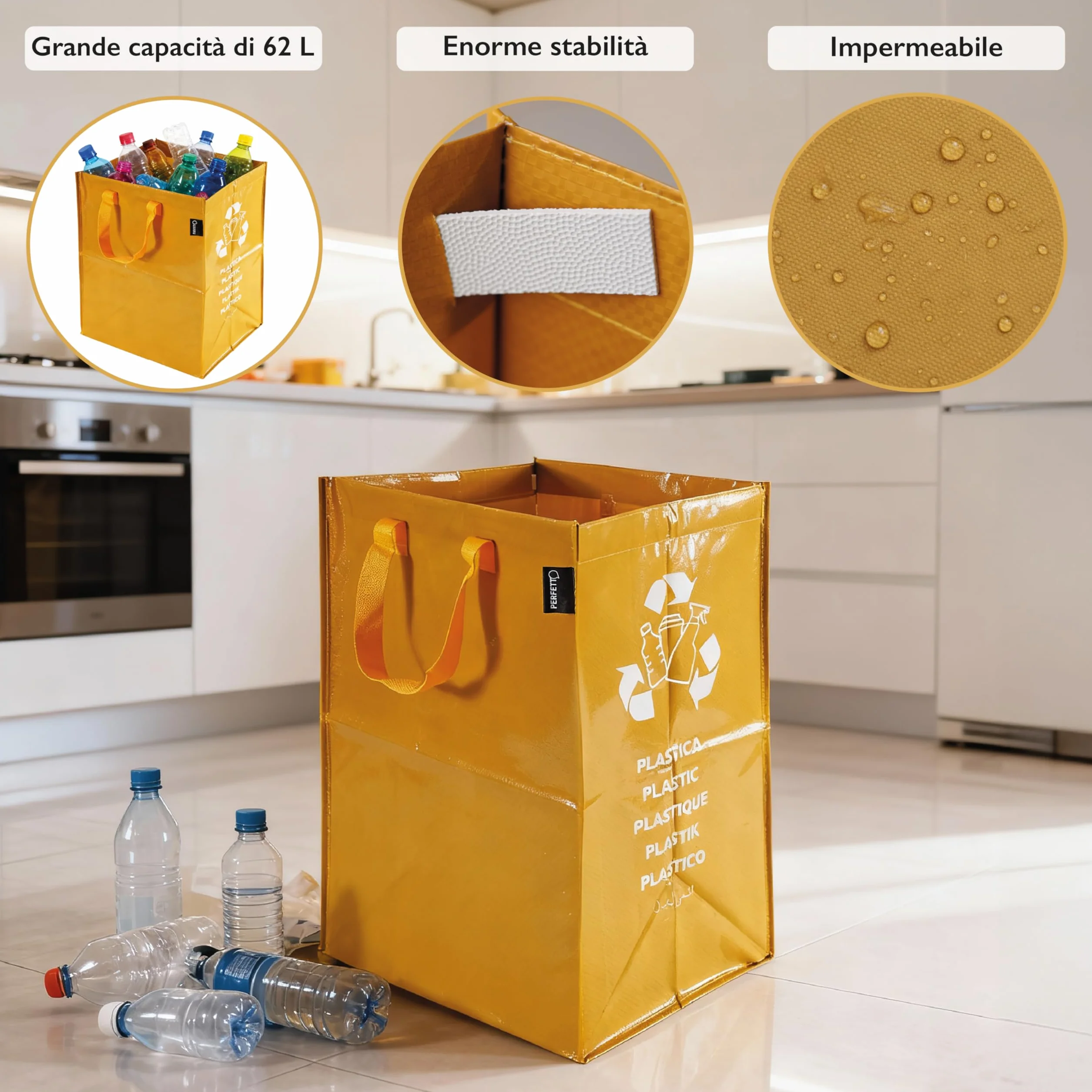 Idealny pojemnik 62 l do Plastica, ZABAJONE, 30X38Xh55