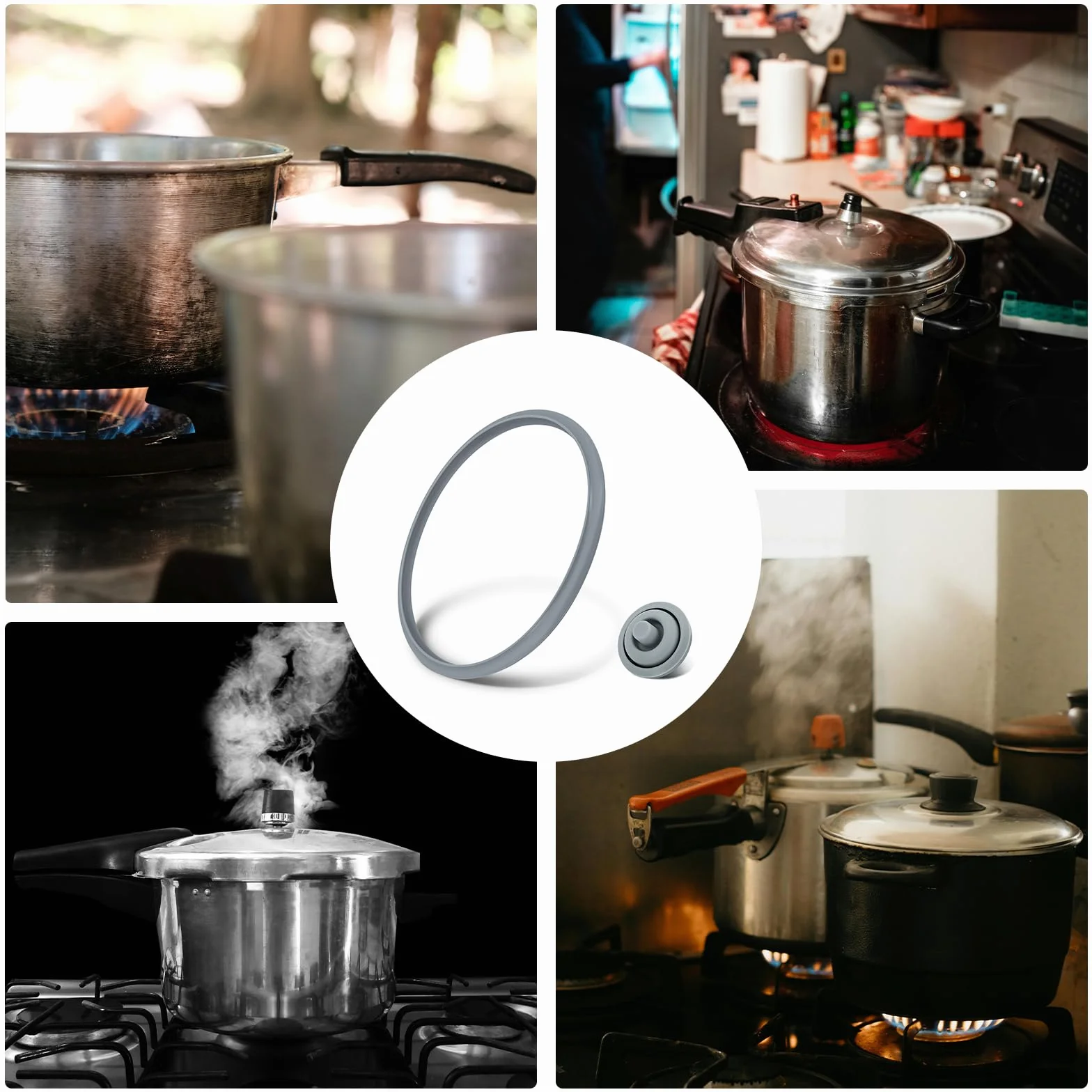 Pierścienie uszczelniające do szybkowaru WMF Perfect 22 cm gumowe uszczelka sygnału gotowania do WMF Perfect Silit Sicomatic do Pressure Cooker 3 l/4,5 l/6,5 l/8,5 l