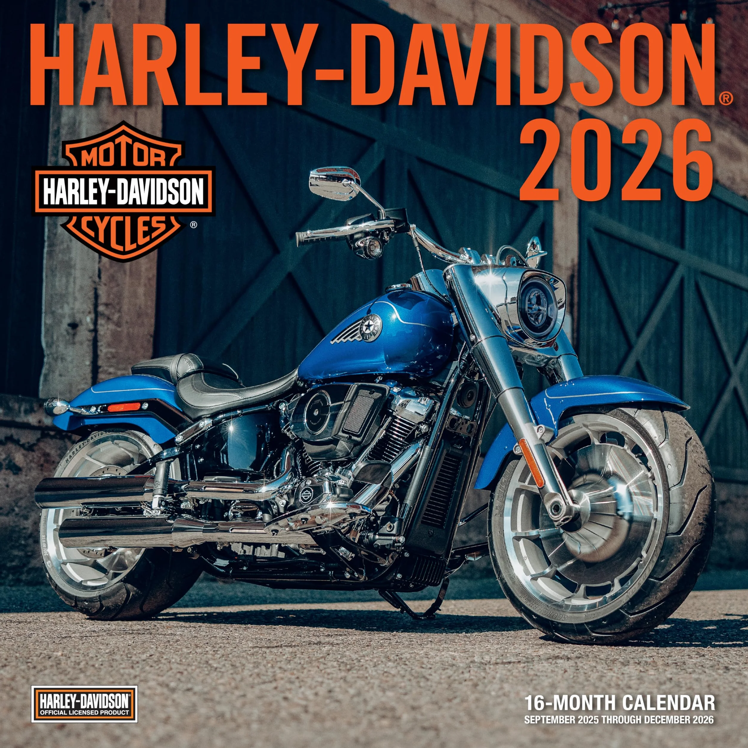 Harley-Davidson 2026 12x12: 16-Month Calendar--September 2025 through December 2026