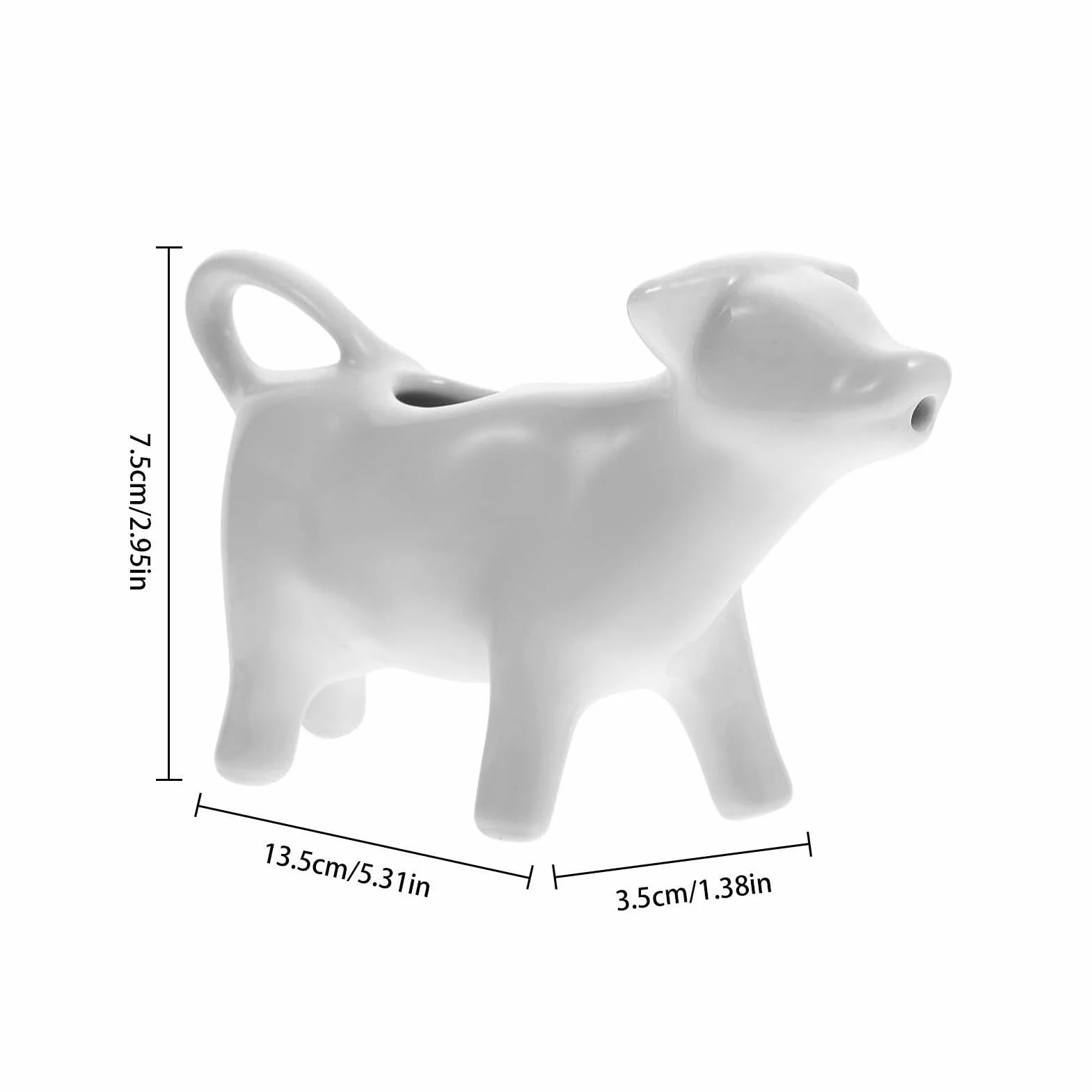 Ceramiczny dzbanek na mleko żaroodporny z kreskówki, pojemnik na syrop, porcelana, krowa