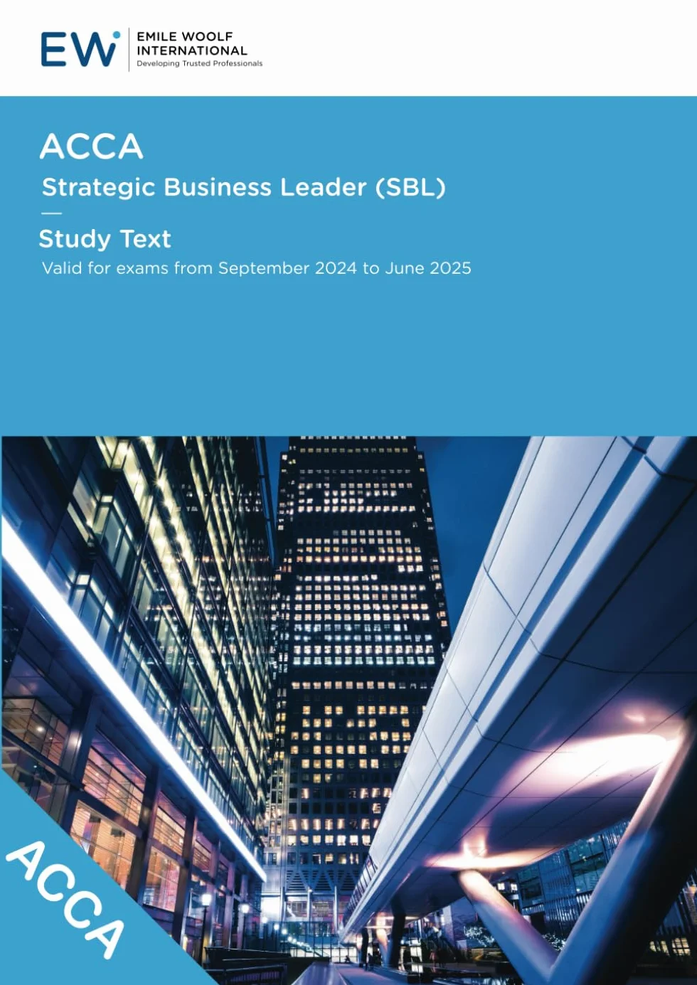 ACCA Strategic Business Leader (SBL) Study Text - 2024-25