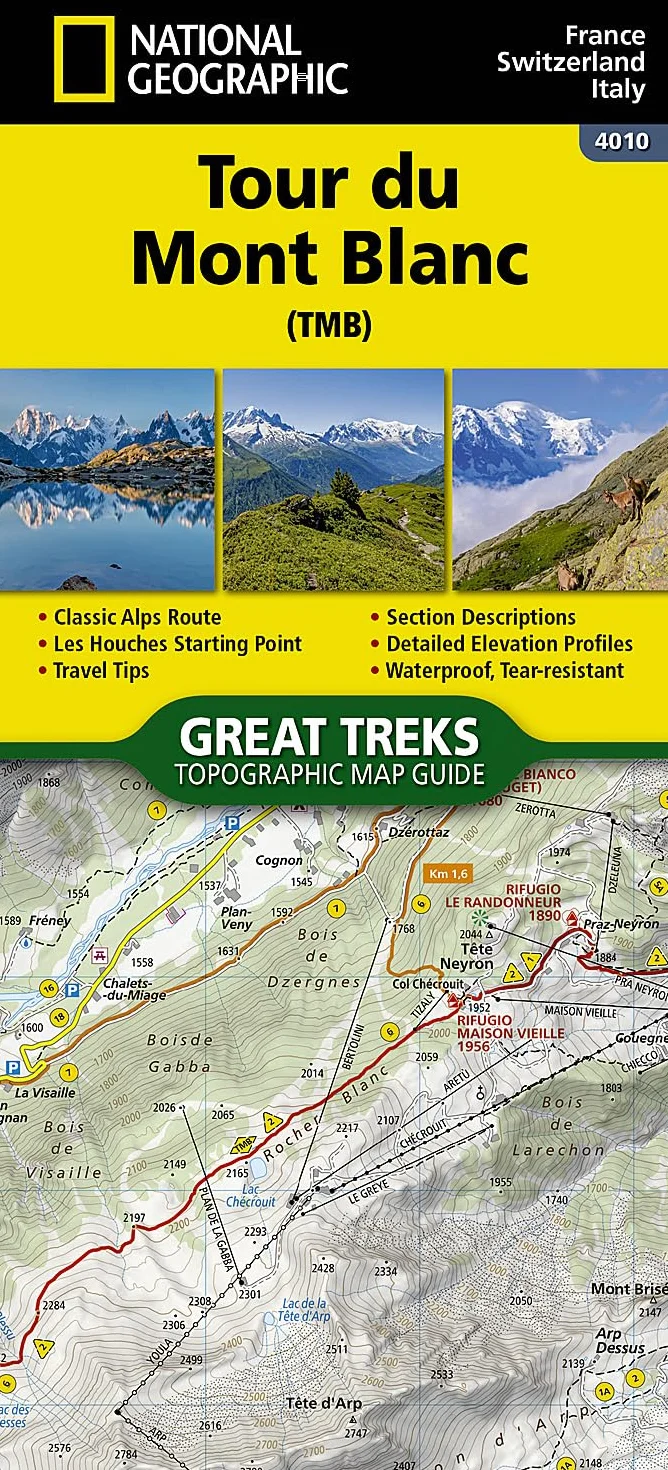 Tour de Mont Blanc: Trails Illustrated: 4010