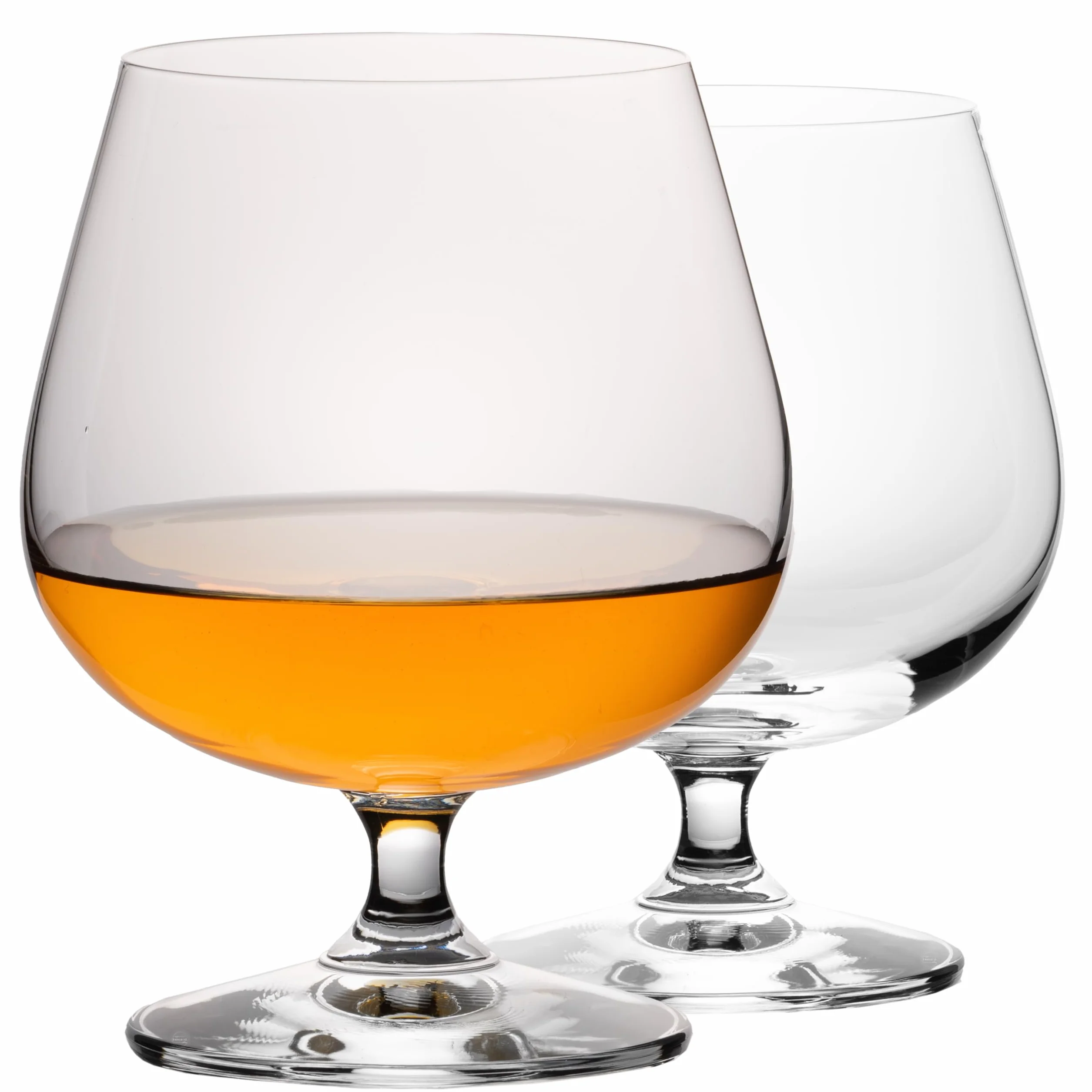IMPERIAL kieliszki do koniaku, 480 ml, 2-częściowy zestaw obrotowych kieliszków do koniaku ze szkła kryształowego, bulwiaste, przystosowane do mycia w zmywarce