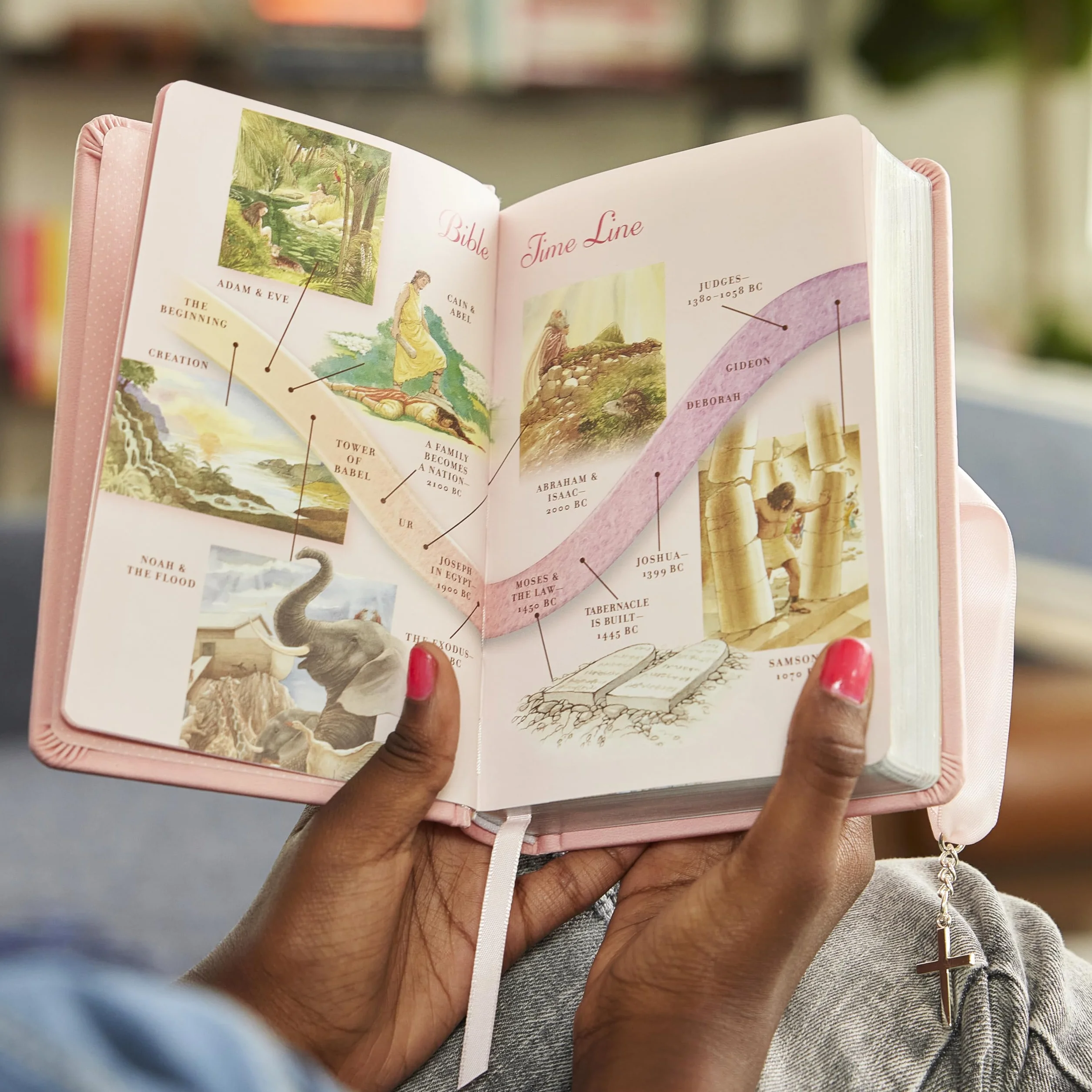 Simply Charming Bible-NKJV-Ribbon Closure: Pink Edition