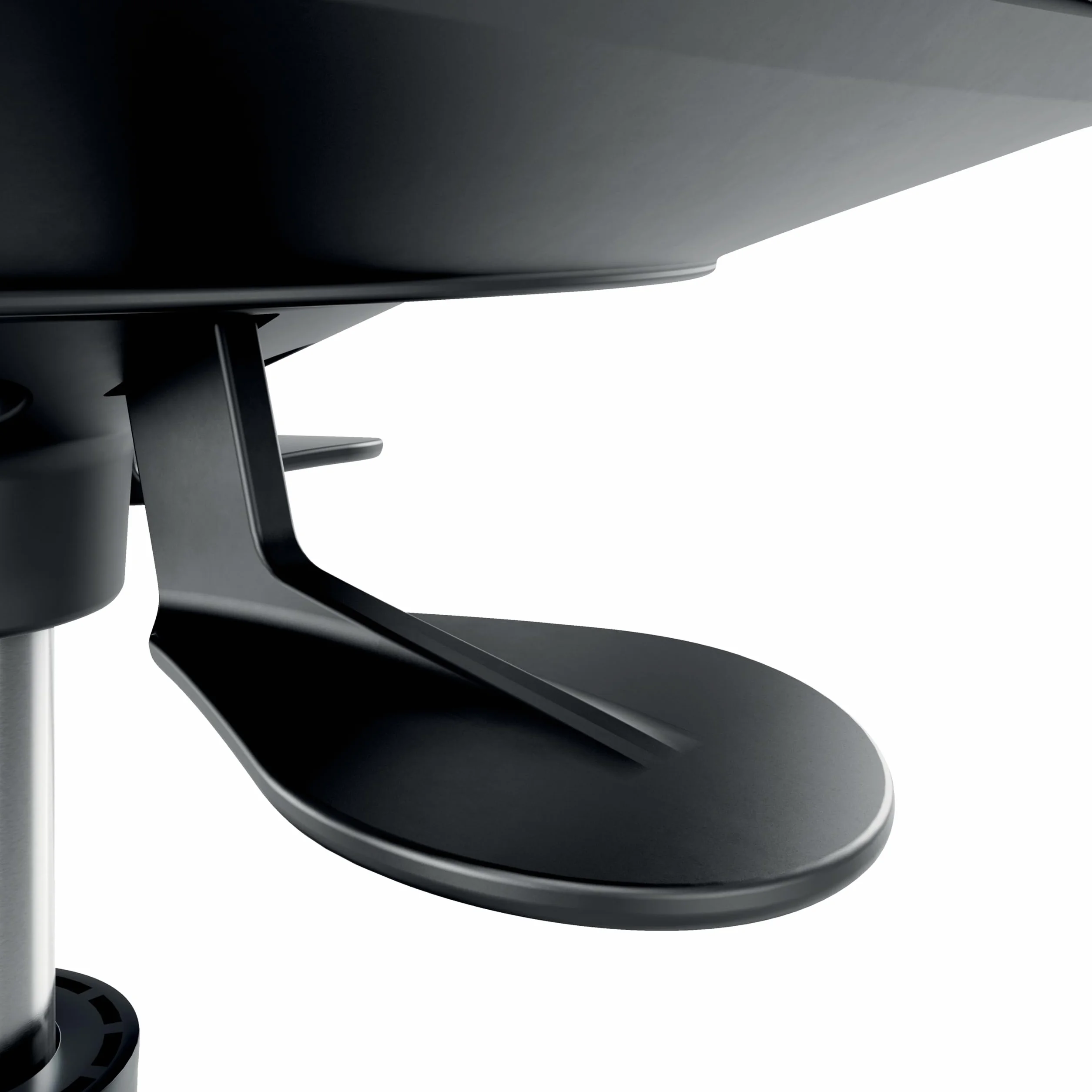 Leitz Ergo Active Stołek na Kółkach Ergonomiczny z Regulacją Wysokości 47-60cm Siedzisko z Poduszką Pianki Podwójnej Gęstości Czarny