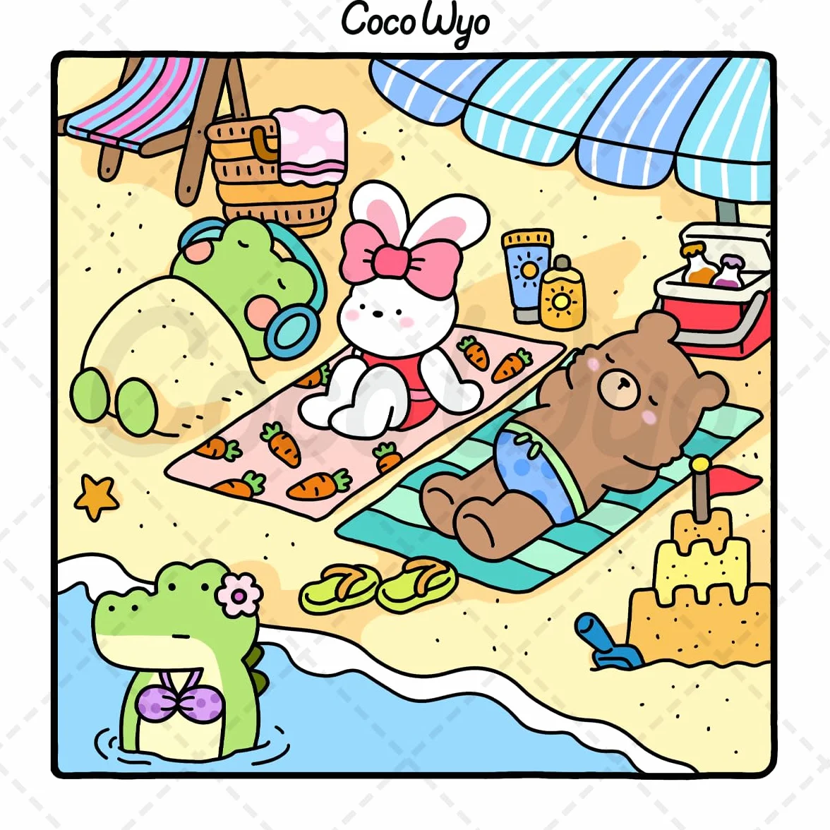 Cozy Friends: Coloring Book for Adults and Teens Featuring Super Cute Animal Characters with Easy and Simple Designs for Relaxation