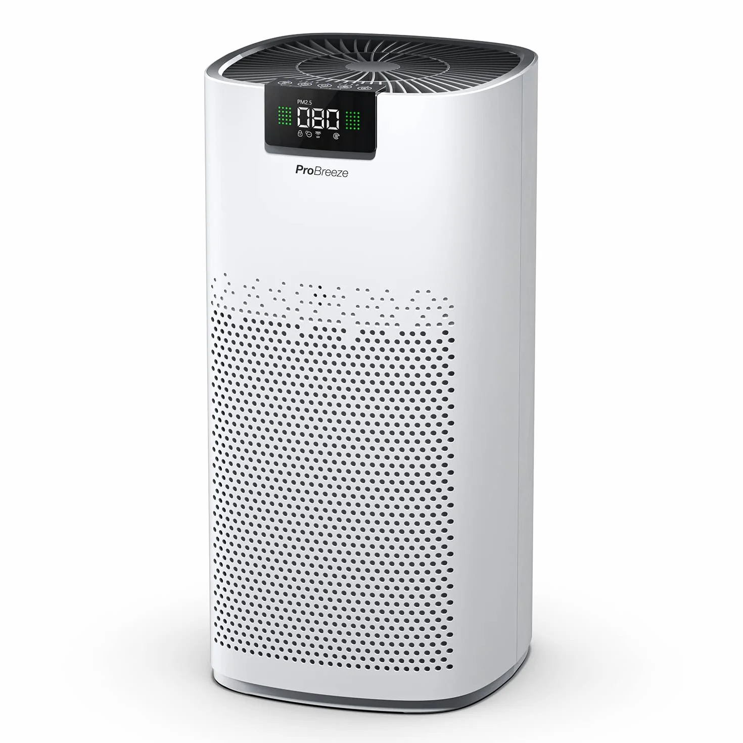 ProBreeze Oczyszczacz Powietrza z Jonizatorem Filtrem UV-C HEPA Węglowym, 5 Poziomów Filtracji, 140m²