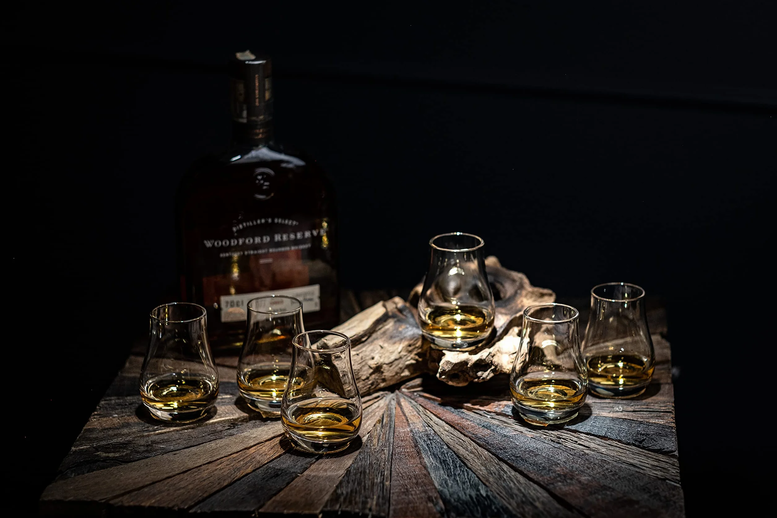 Szklanki do degustacji whisky, szkockiej i burbona, zestaw 6 sztuk, profesjonalne kubki do degustacji i wędzenia tulipanów 100 ml, małe kryształowe węchacze, do popijania schludnego alkoholu