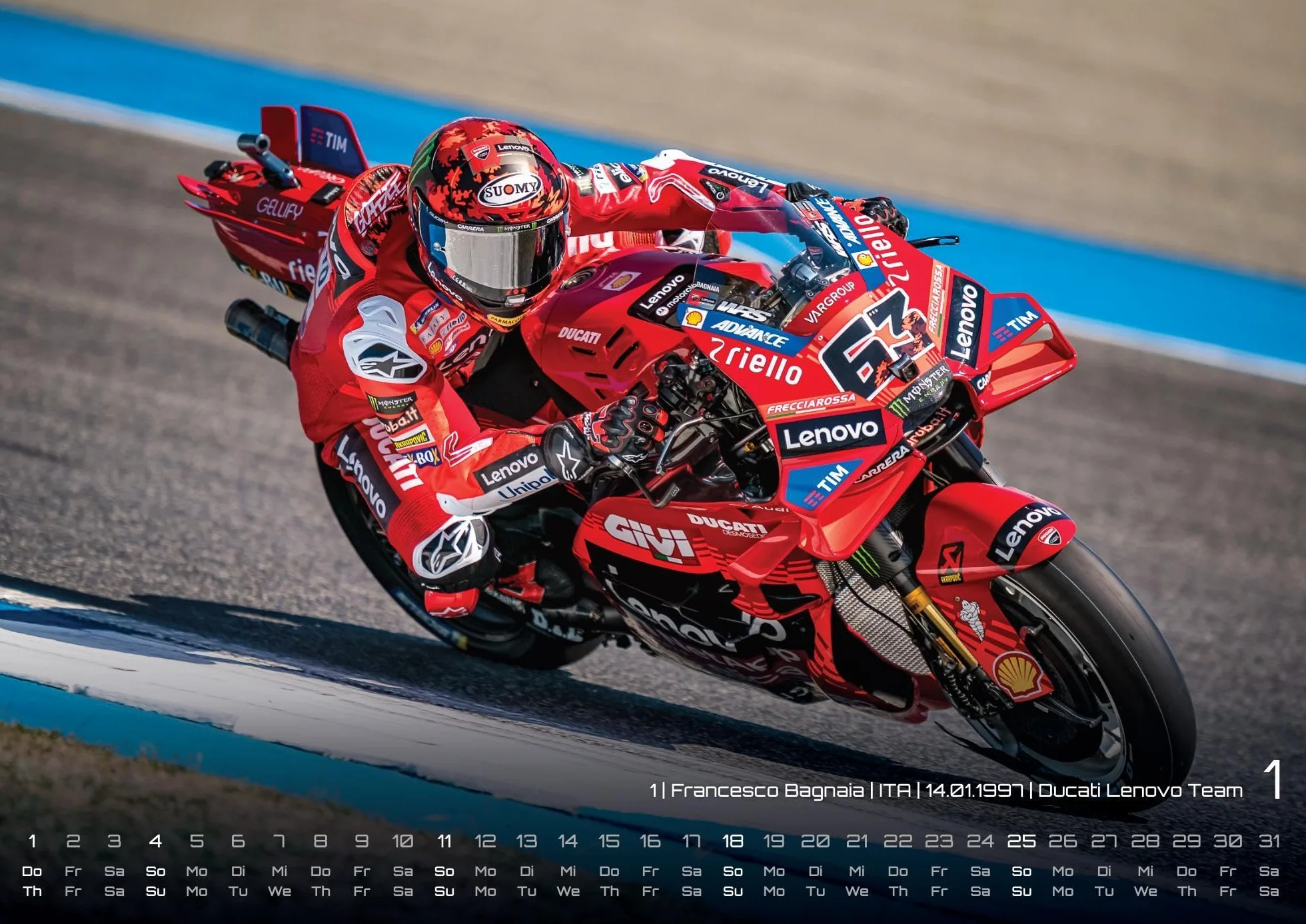 Motorrad Grand Prix 2026 - Kalender | MotoGP DIN A2: Der Wandkalender für alle Zweirad-Verrückten und Fans der MotoGP für das Jahr 2026 im extragroßen Format DIN A2 (ca. 60 x 42 cm)!