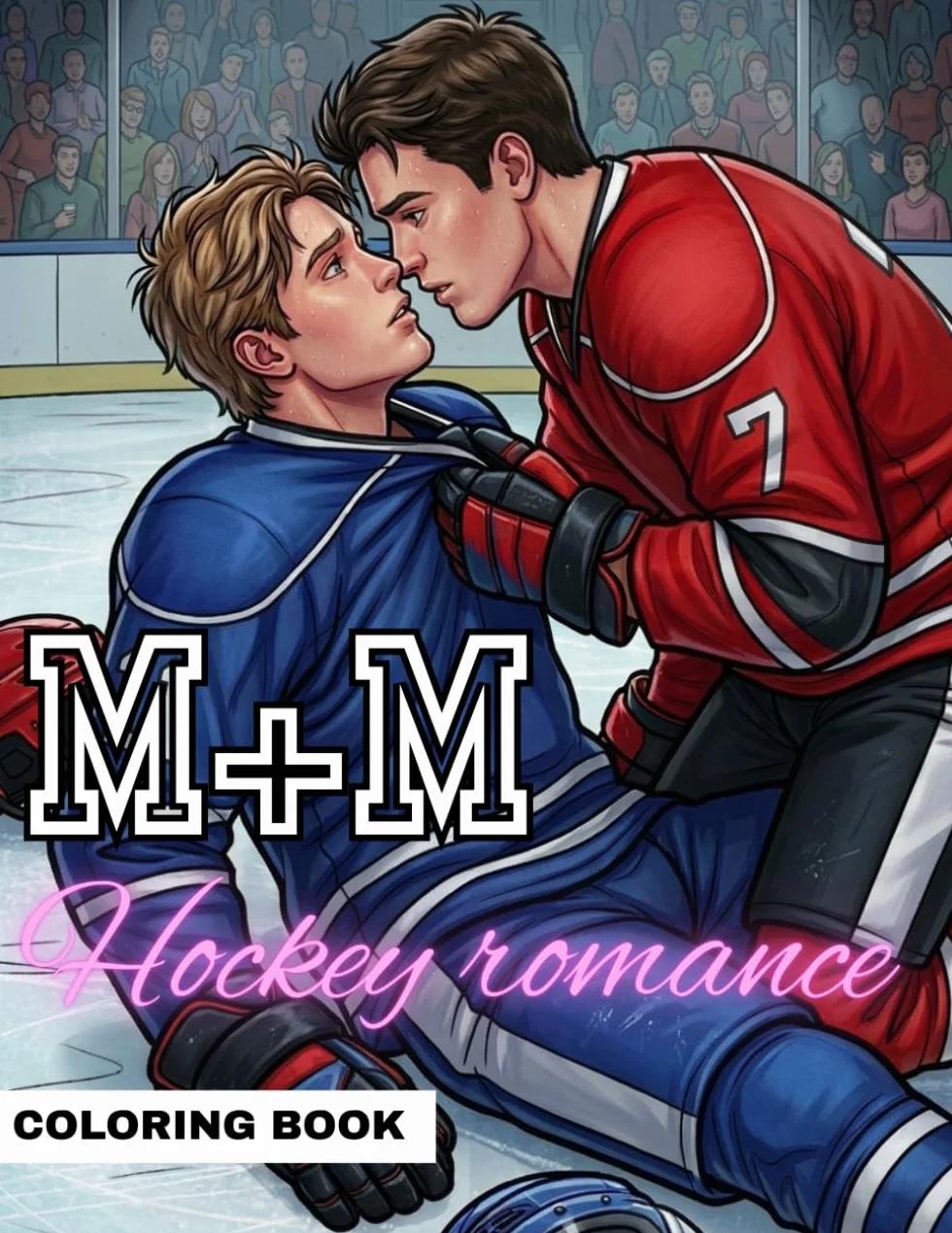 Hockey Boys in Love: M/M Hockey Romance Coloring Book for Adults – BL Sports Rivals to Lovers