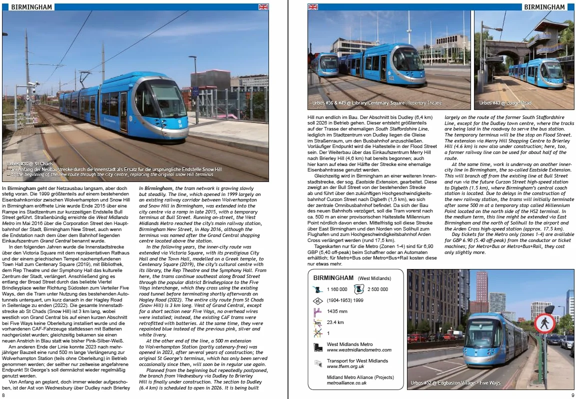 Tram Atlas Westeuropa/Western Europe: Benelux + Britische Inseln