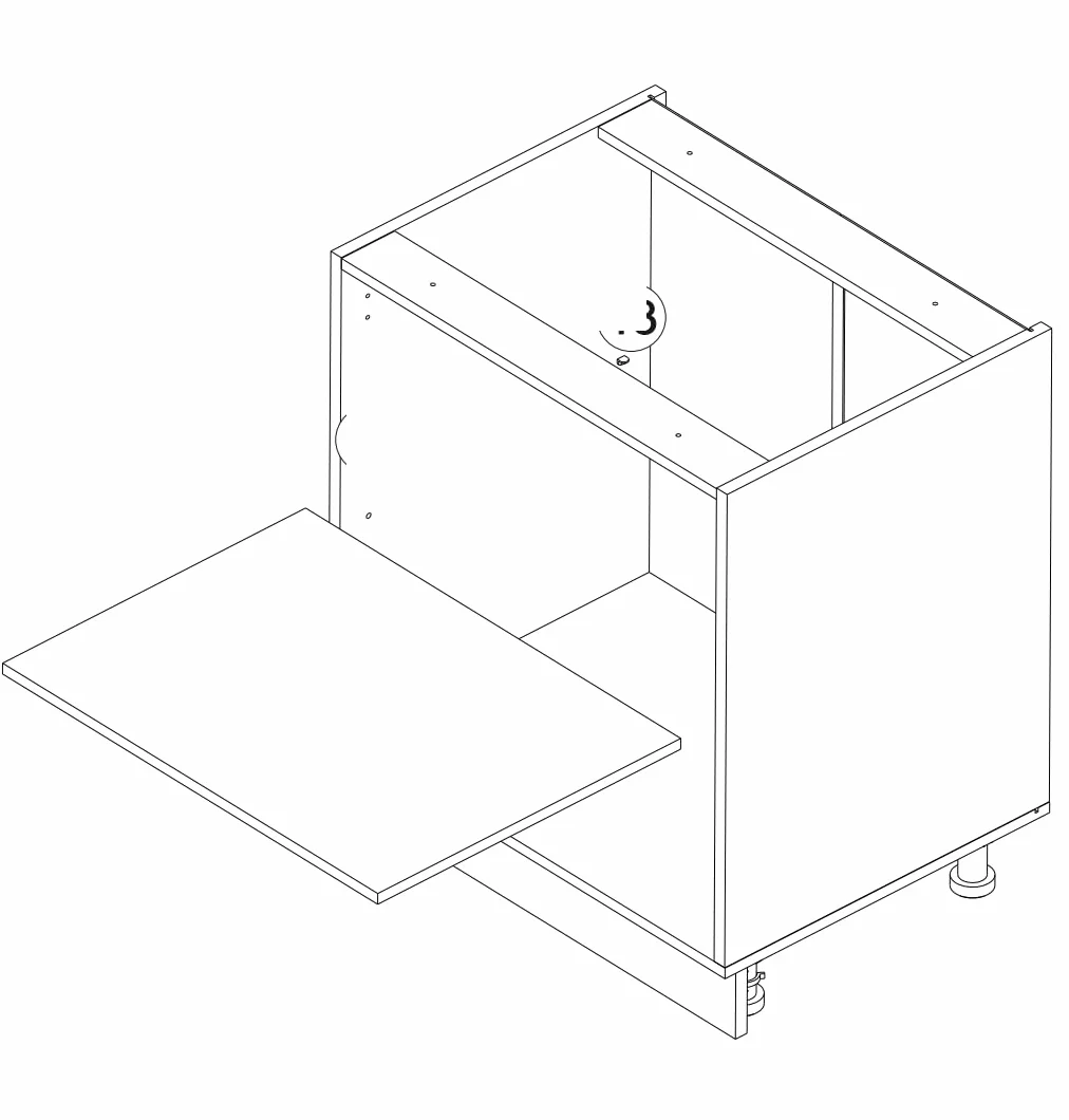 Szafka kuchenna dolna 80x82x47 cm kolor Kaszmir Matowa –stojąca, do zestawów, z płyty laminowanej, bez blatu, mebel kuchenny pod zabudowe, moduł kuchenny