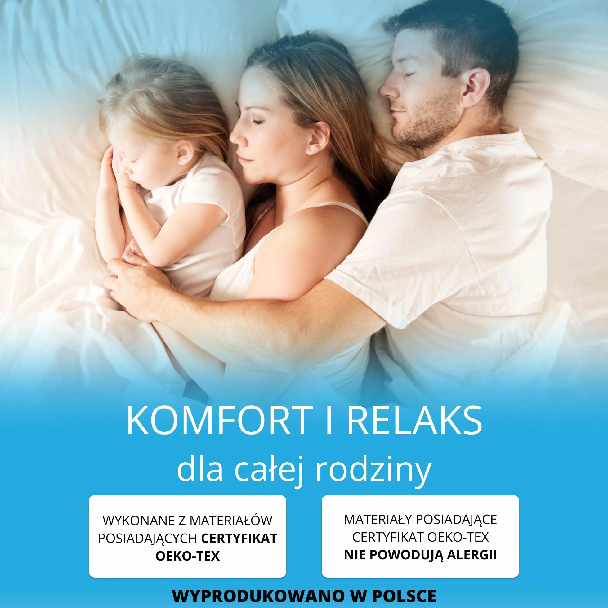 7-strefowy materac 160x200 | Wysokość 16 cm | Materac z pianki zimnej, 2 twardości H2/H3 | Pokrowiec można prać do 60°C | Certyfikat Oeko-Tex | Wyprodukowano w Polsce
