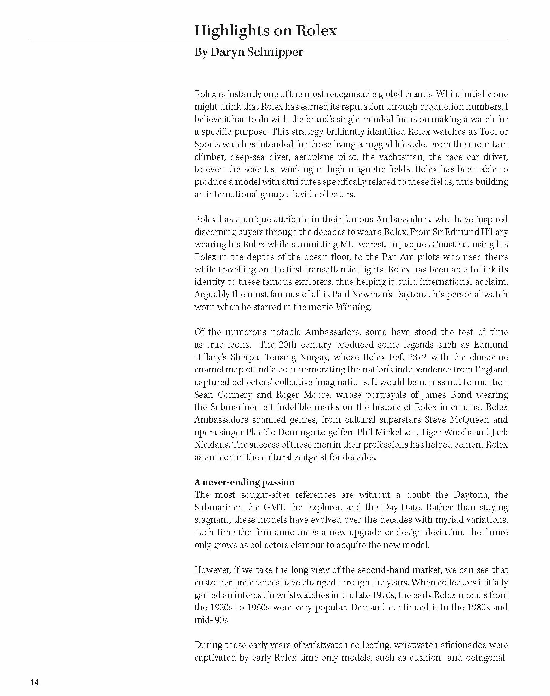 Investing In Wristwatches : Rolex /anglais