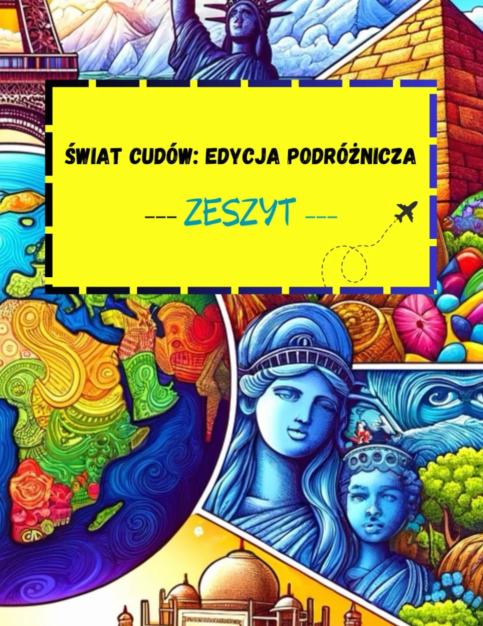 Świat Cudów Edycja Podróżnicza Zeszyt Jasna Szara Kratka 96 Stron