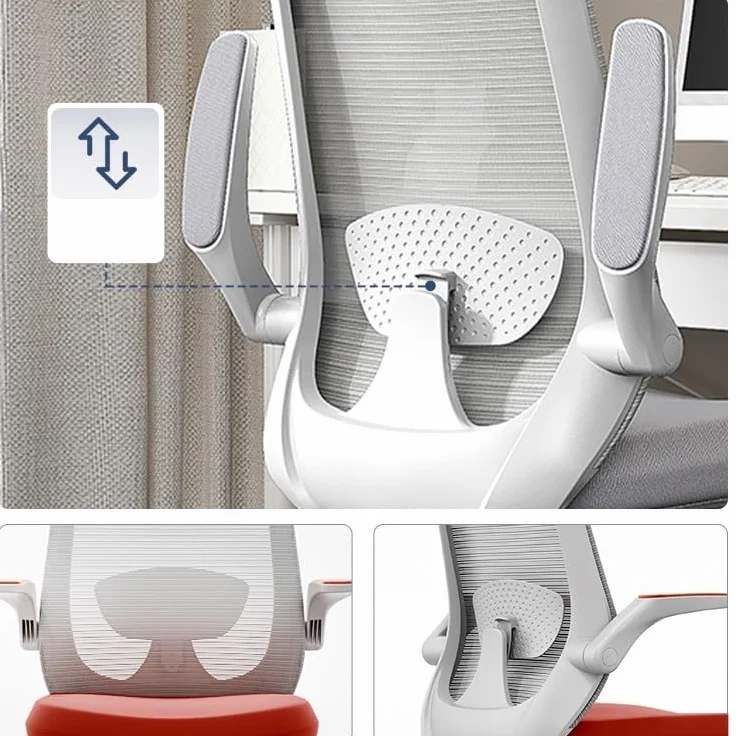 Krzesło biurowe Ergonomiczne krzesło biurowe Bez kółek Krzesło do gier z regulowanymi ramionami, Krzesło do biurka w domu, Krzesło zadaniowe z podparciem lędźwiowym Krzesła biurowe(Green)