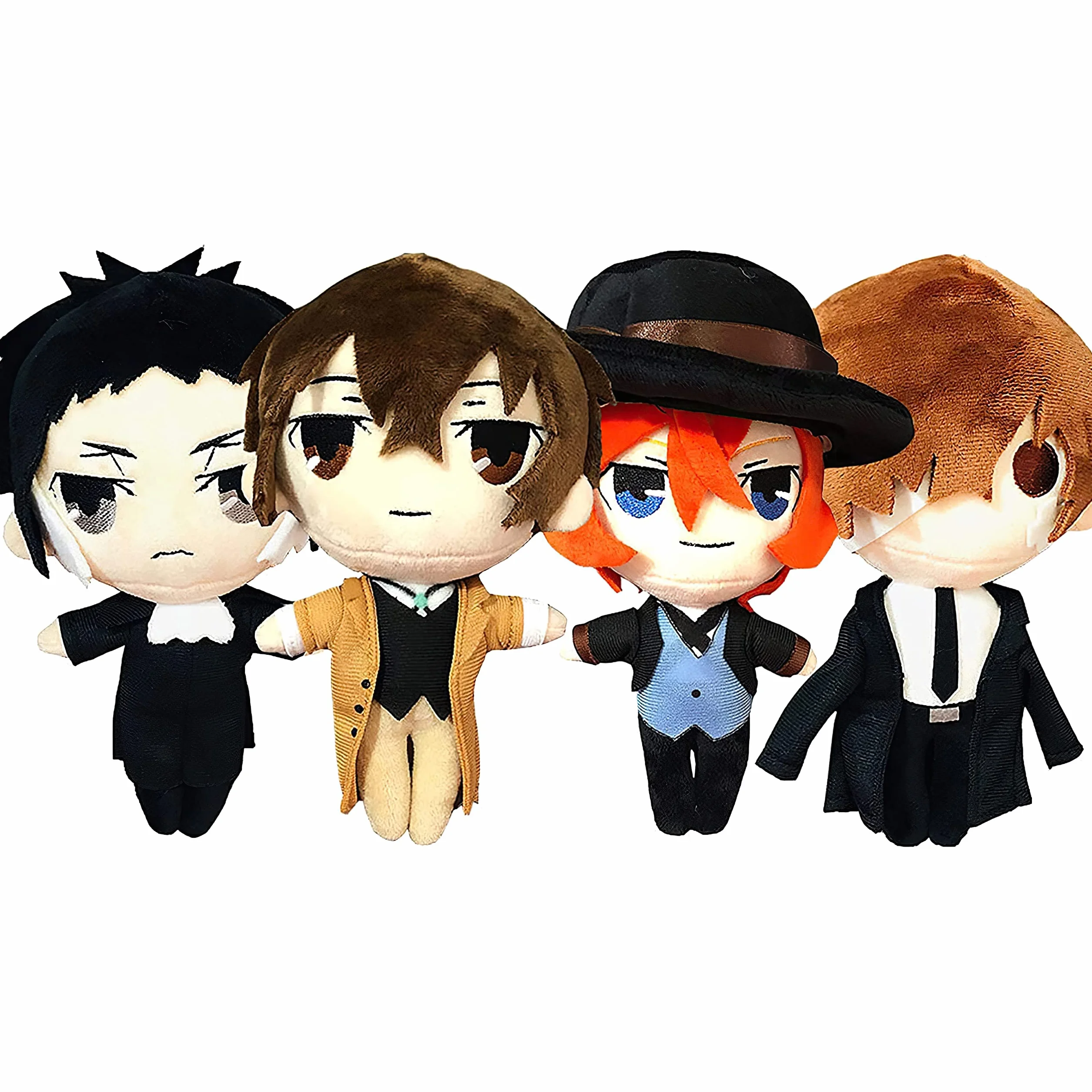 Bungo bezpańskie psy pluszowa poduszka lalka postacie anime Dazai Osamu anime kreskówka urocze poduszki do rzucania figurka pluszowa wypchana miękka dla fanów