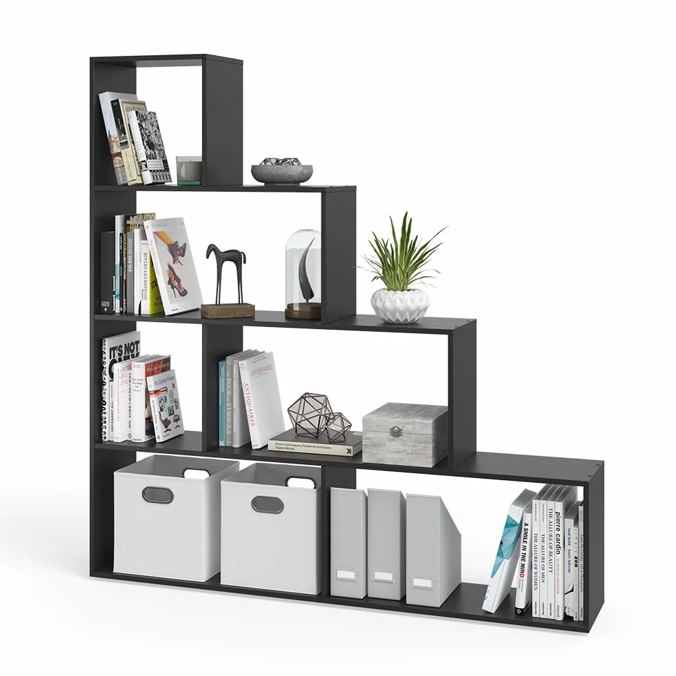 Vicco Półka na schody Czarny 163 x 155 cm