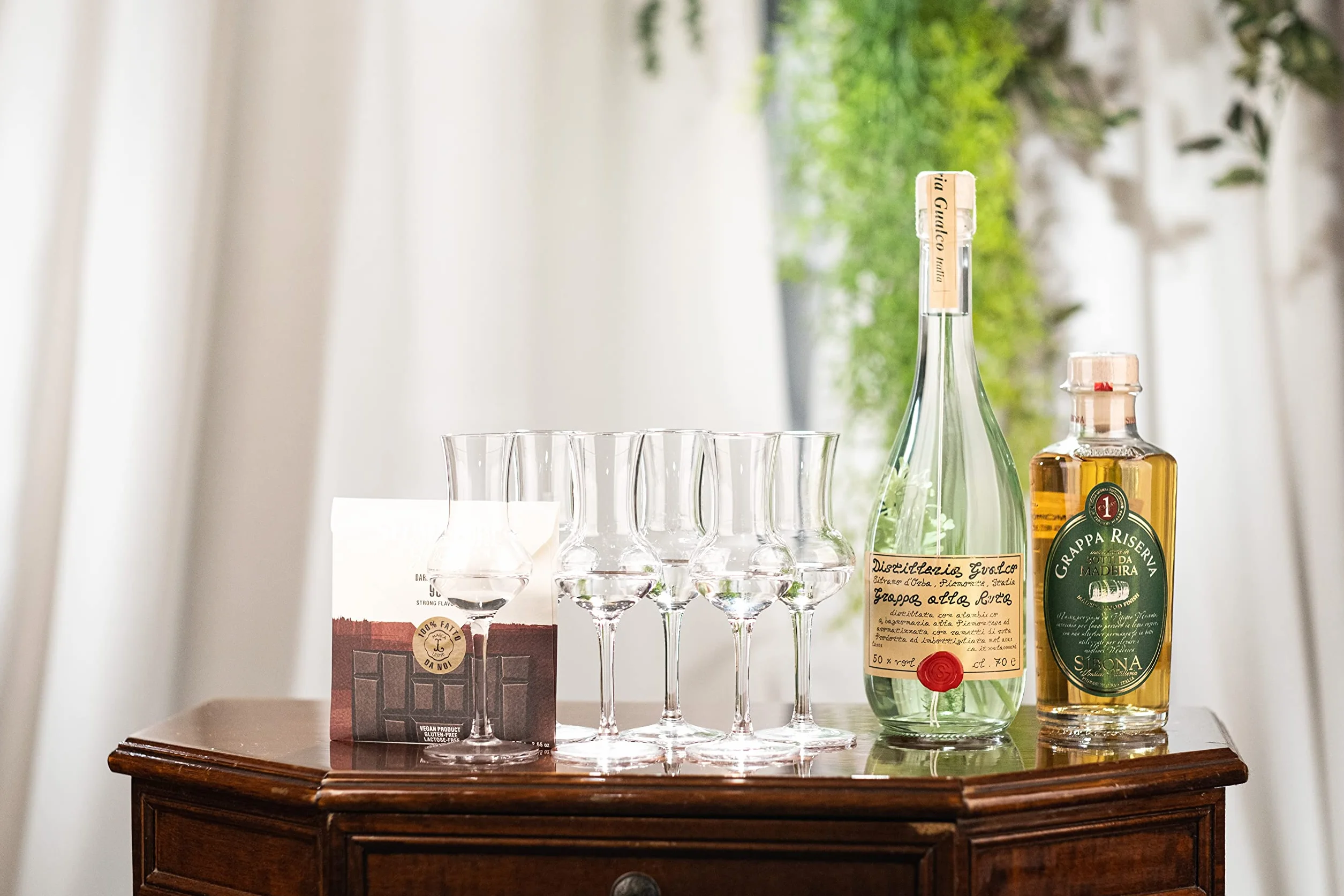 GLASSIQUE CADEAU Kryształowe kieliszki do grappa zestaw 6 sztuk 90 ml