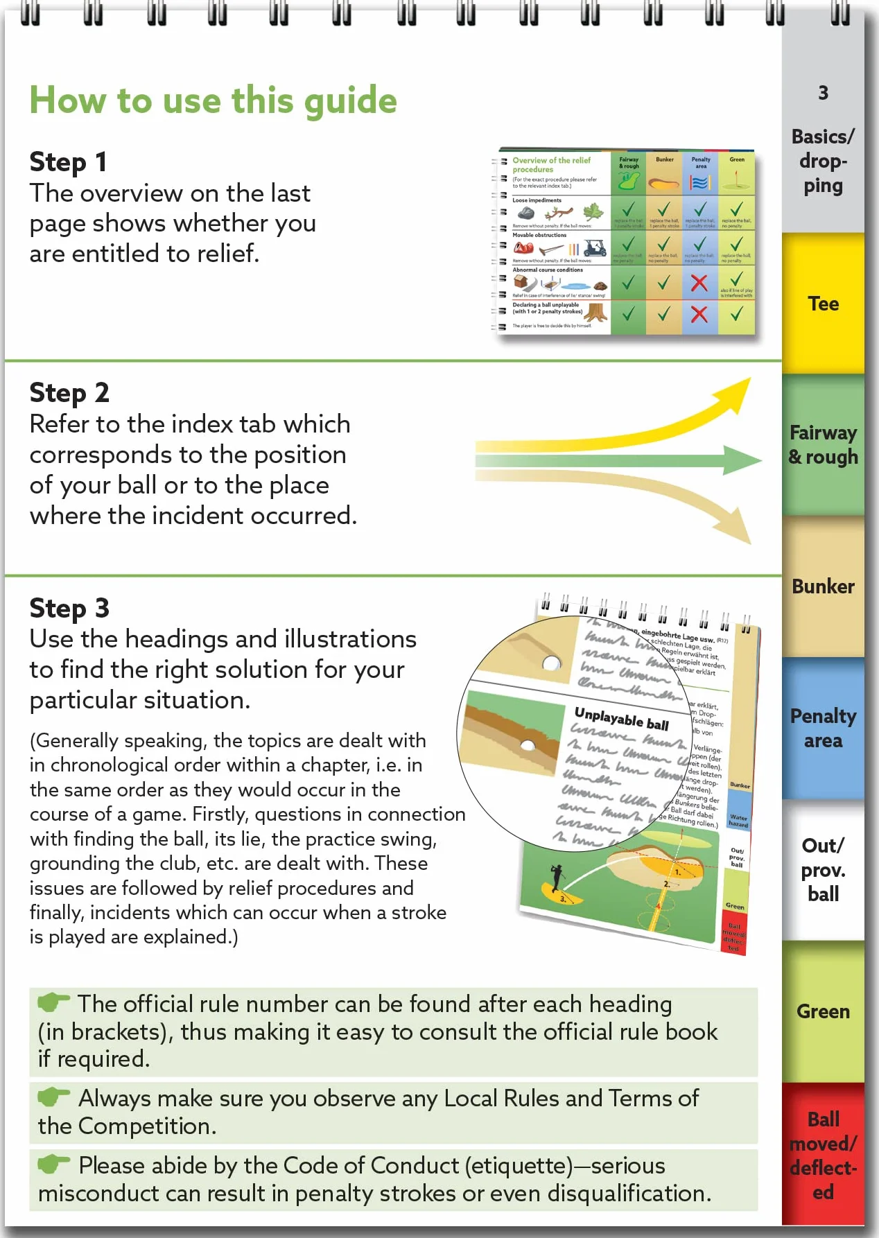 Golf Rules Quick Reference 2023-2027: The practical guide for use on the course