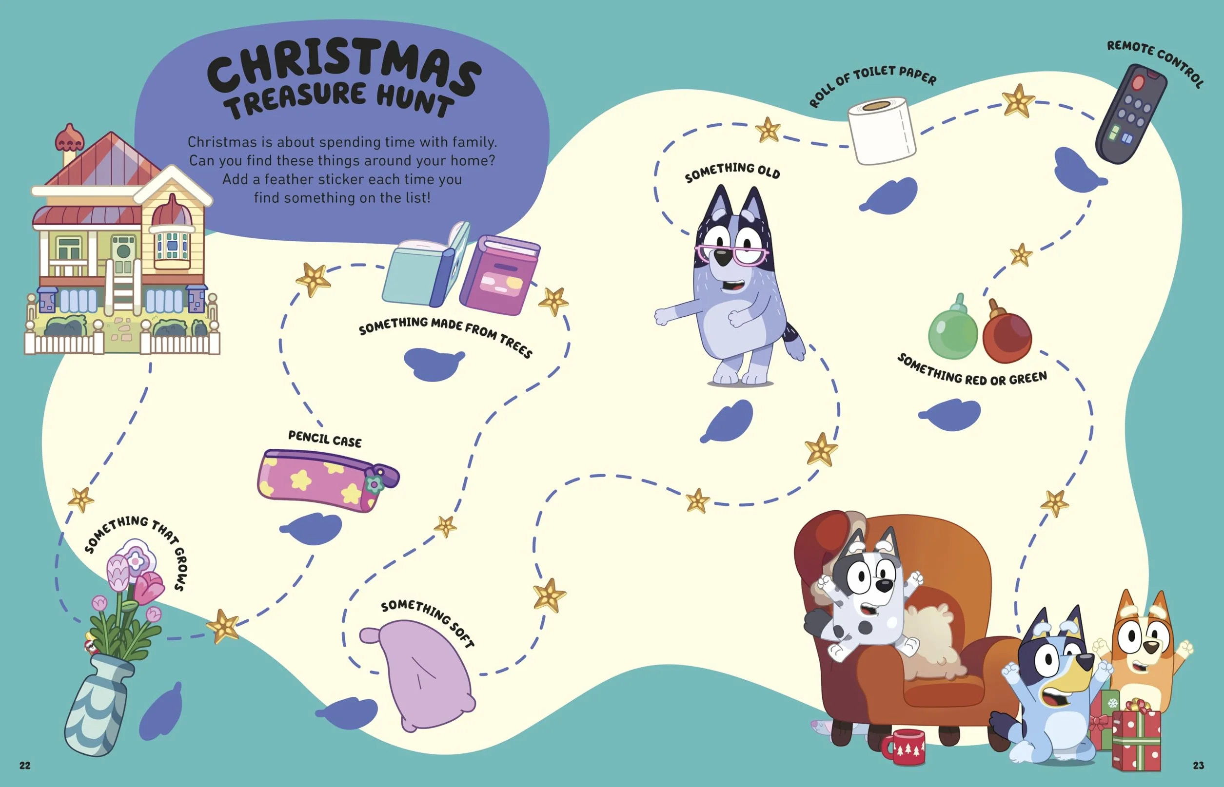 Bluey: Hooray It's Christmas Sticker Activity