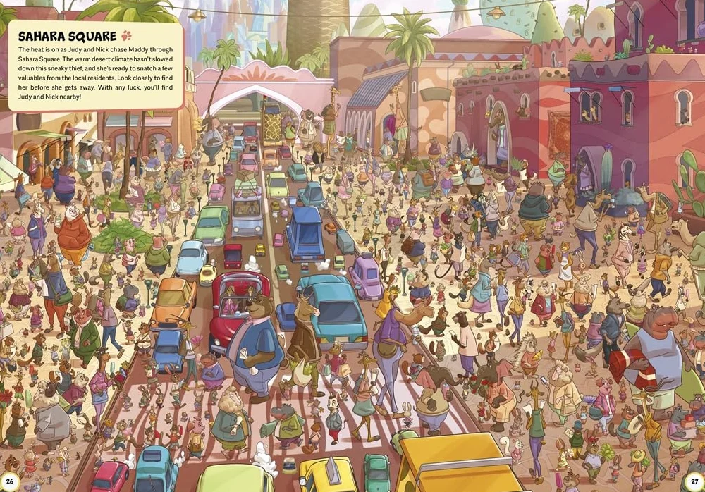 Where Are Judy and Nick?: A Disney Zootropolis Search and Find Activity Book