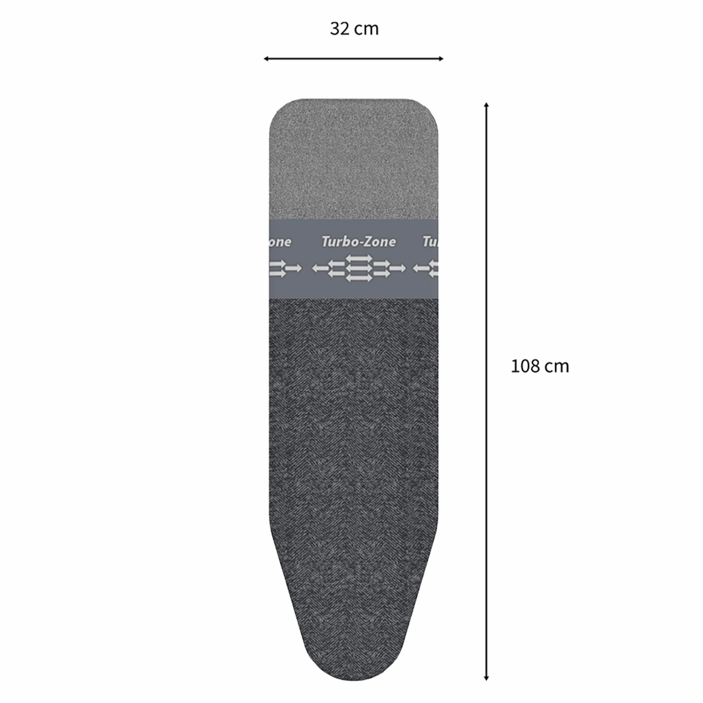 Rörets Deska do prasowania Dual Action Next – technologia Turbo & Park Zone – 4-warstwowa tapicerka i poszewka – regulacja wysokości – powierzchnia prasowania 32 x 108 cm