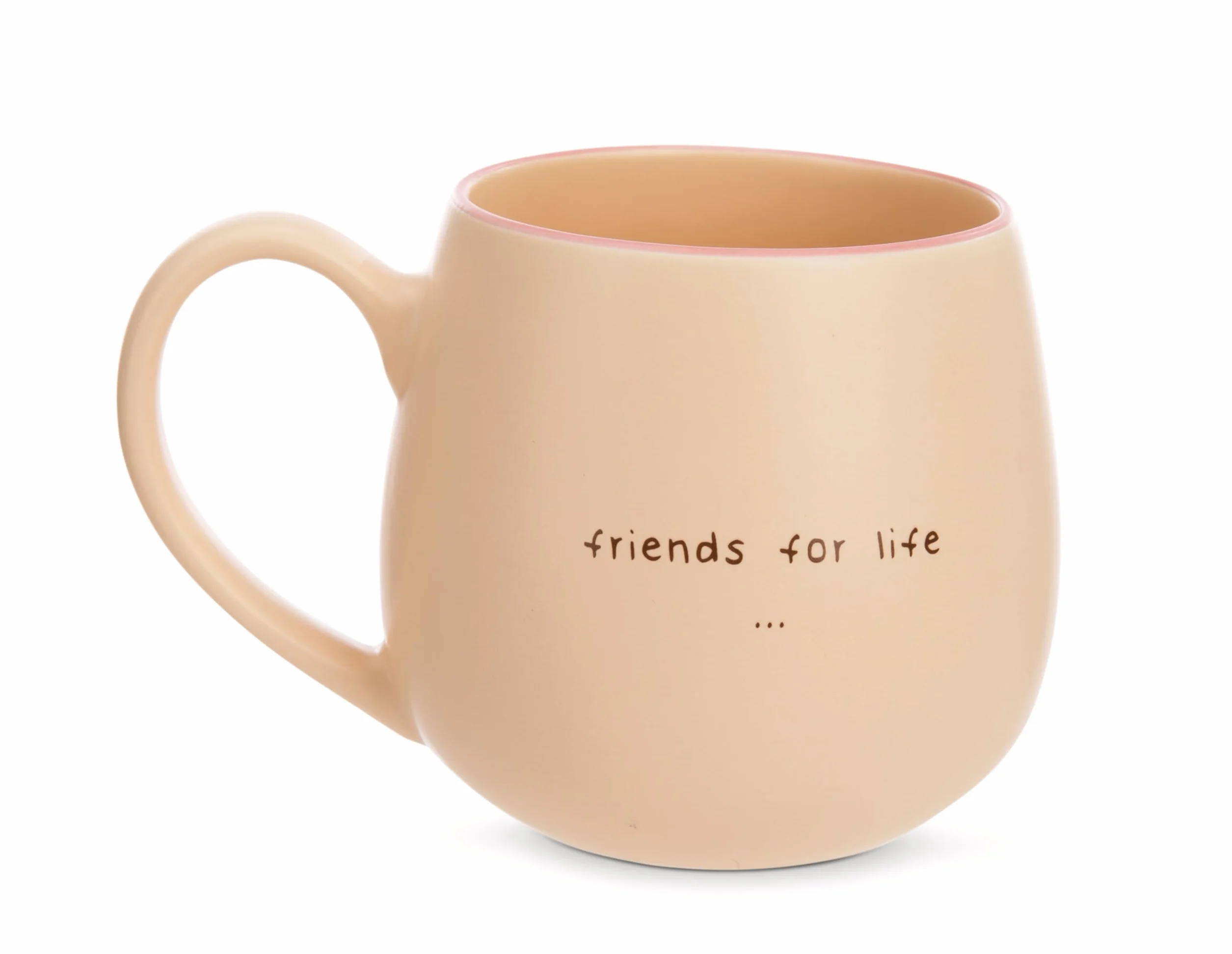 NICI kubek porcelanowy Friends for Life 400 ml beżowy
