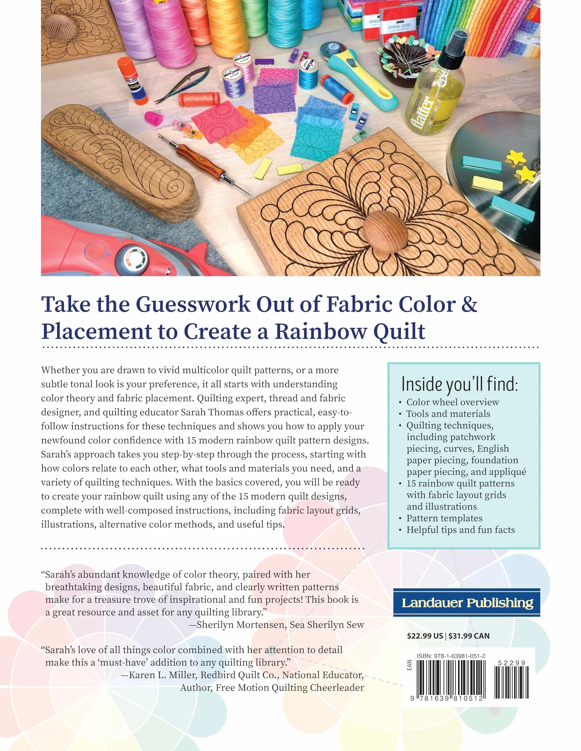 Rainbow Quilt Color Method: Learn the Art of Creating Multicolor and Monotone Quilts with 15 Modern Patterns