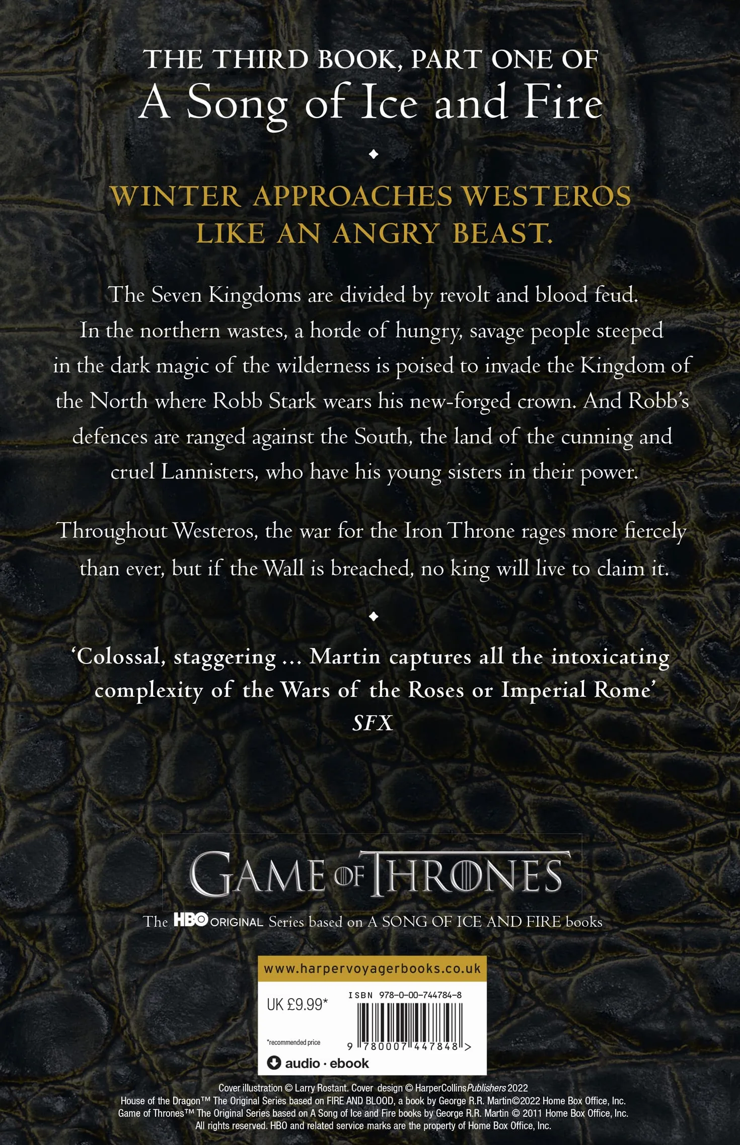 A Storm of Swords: Part 1 Steel and Snow: The bestselling classic epic fantasy series behind the award-winning HBO and Sky TV show and phenomenon GAME OF THRONES: Book 3