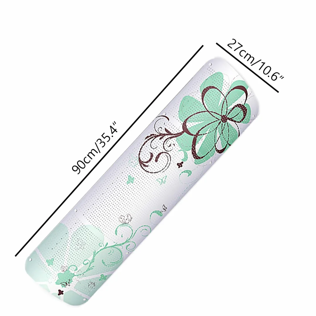Ncheli Owiewka do klimatyzacji, montowana na ścianie, przednia szyba, regulacja 180 stopni, do domu/biura, osób starszych, niemowląt, kobiet w ciąży (Pure White - ABS)