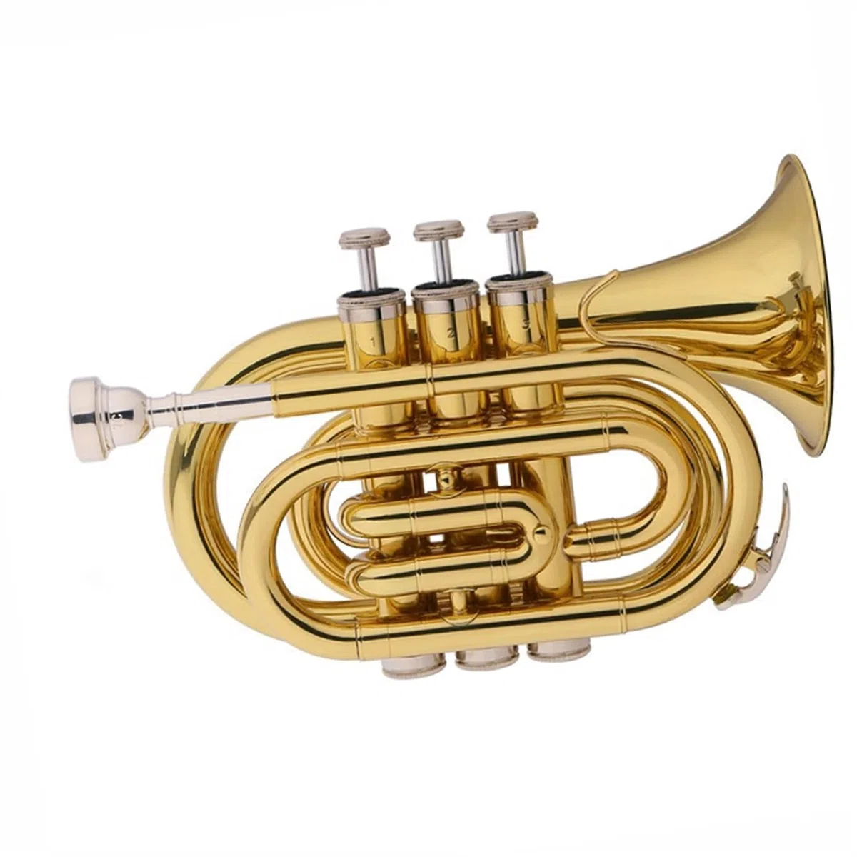 początkujących trąbka Trąbka Kieszonkowa B-dur Instrument Muzyczny Profesjonalny Standardowy Trąbka Mosiądz Wykwintny Początkujący