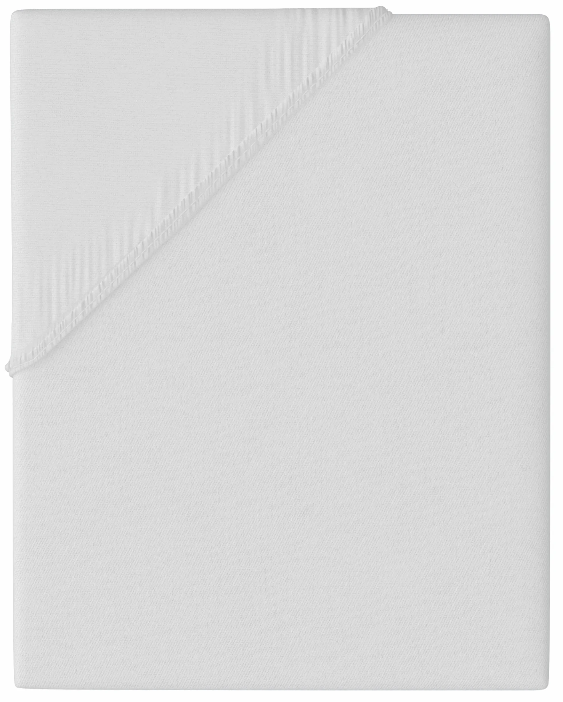 Leonado Vicenti Classic Prześcieradło z gumką 100% bawełna dżersej 200 x 200 cm 200 x 220 cm biały