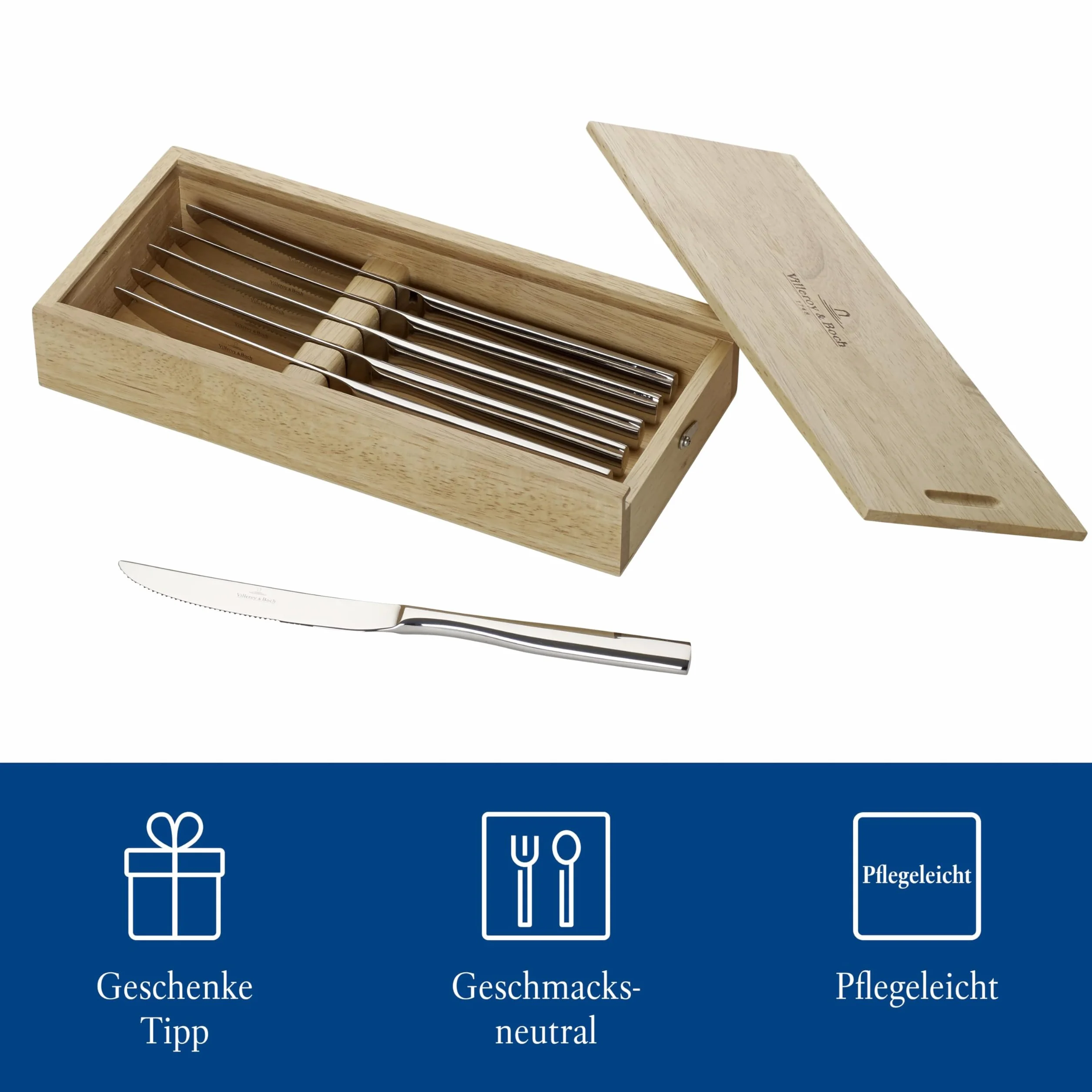 Villeroy & Boch Piemont 225 mm 6-częściowy zestaw noży do steków