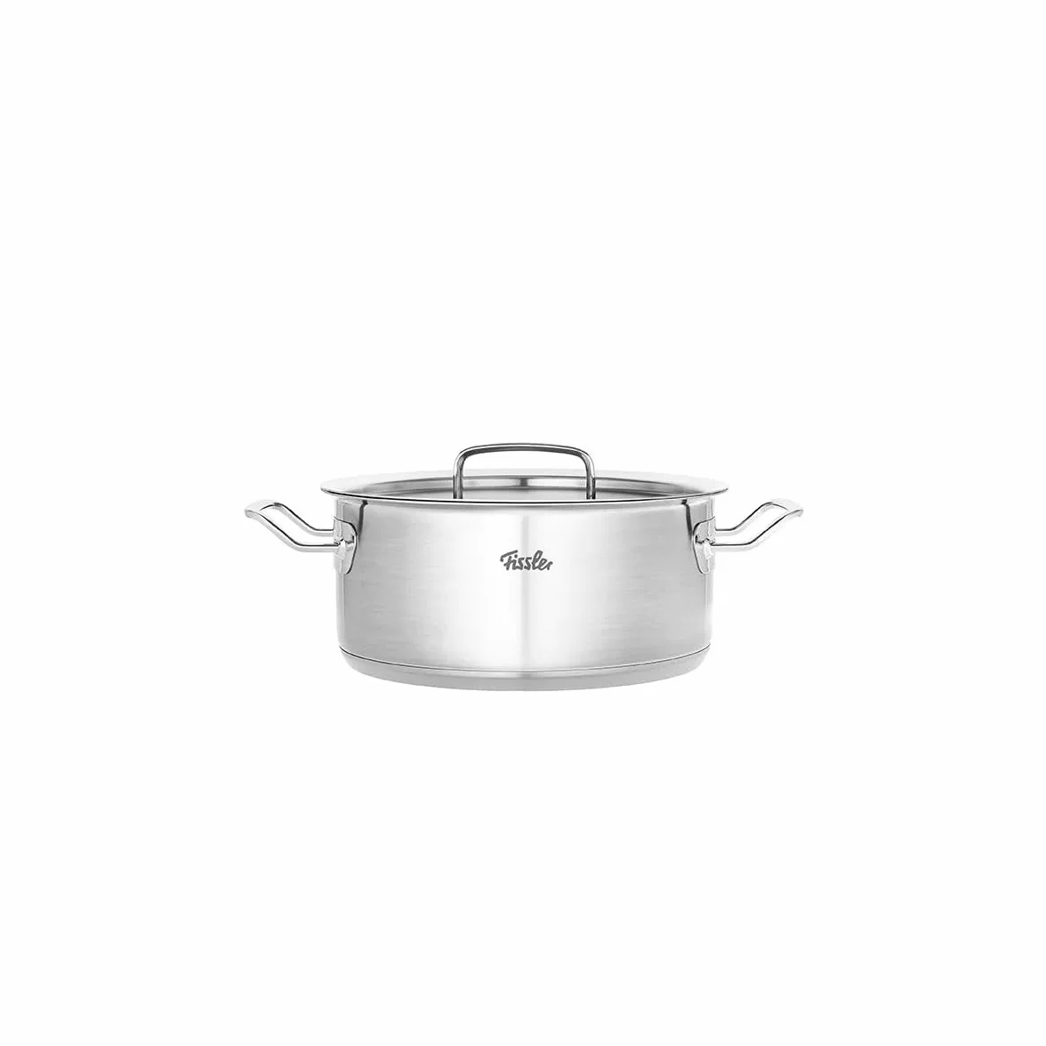 Fissler Original Profi Collection garnek do smażenia (Ø 20 cm, 2,6 litra), garnek do gotowania ze stali nierdzewnej, brytfanna z metalową pokrywką – indukcja, srebrny