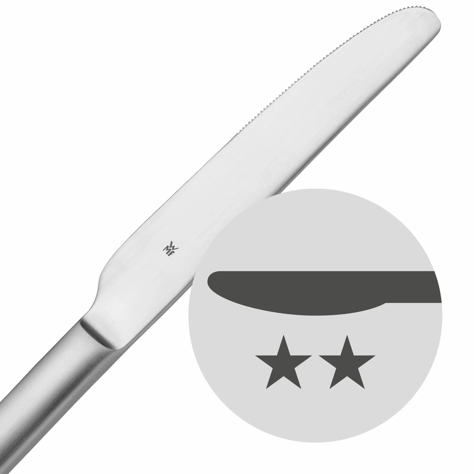 WMF Sitello Midnight Edition sztućce 30 sztuk, stal nierdzewna Cromargan, czarne błyszczące